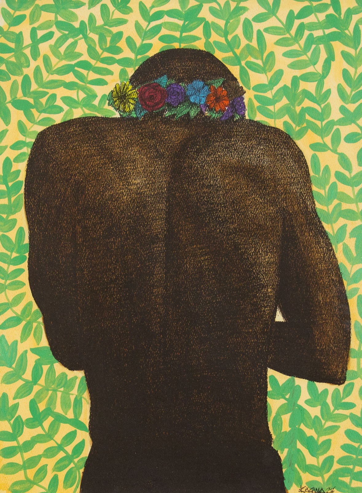 James Kagima, A Crowned Black Boy II, 2023