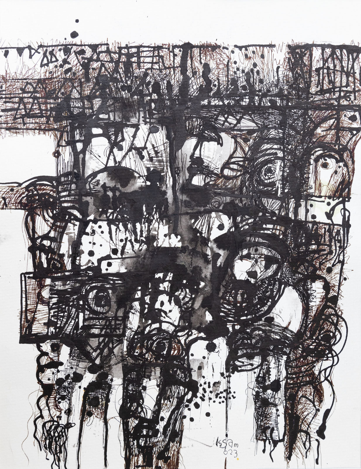 Issam Hafiez, My Village III, 2023