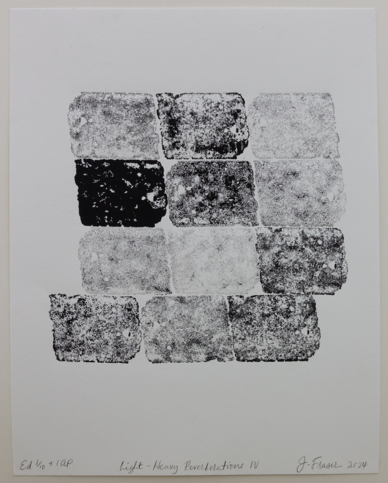 Jonathan Sölanke Gathaara Fraser, Light - Heavy Reverberations (IV), 2024