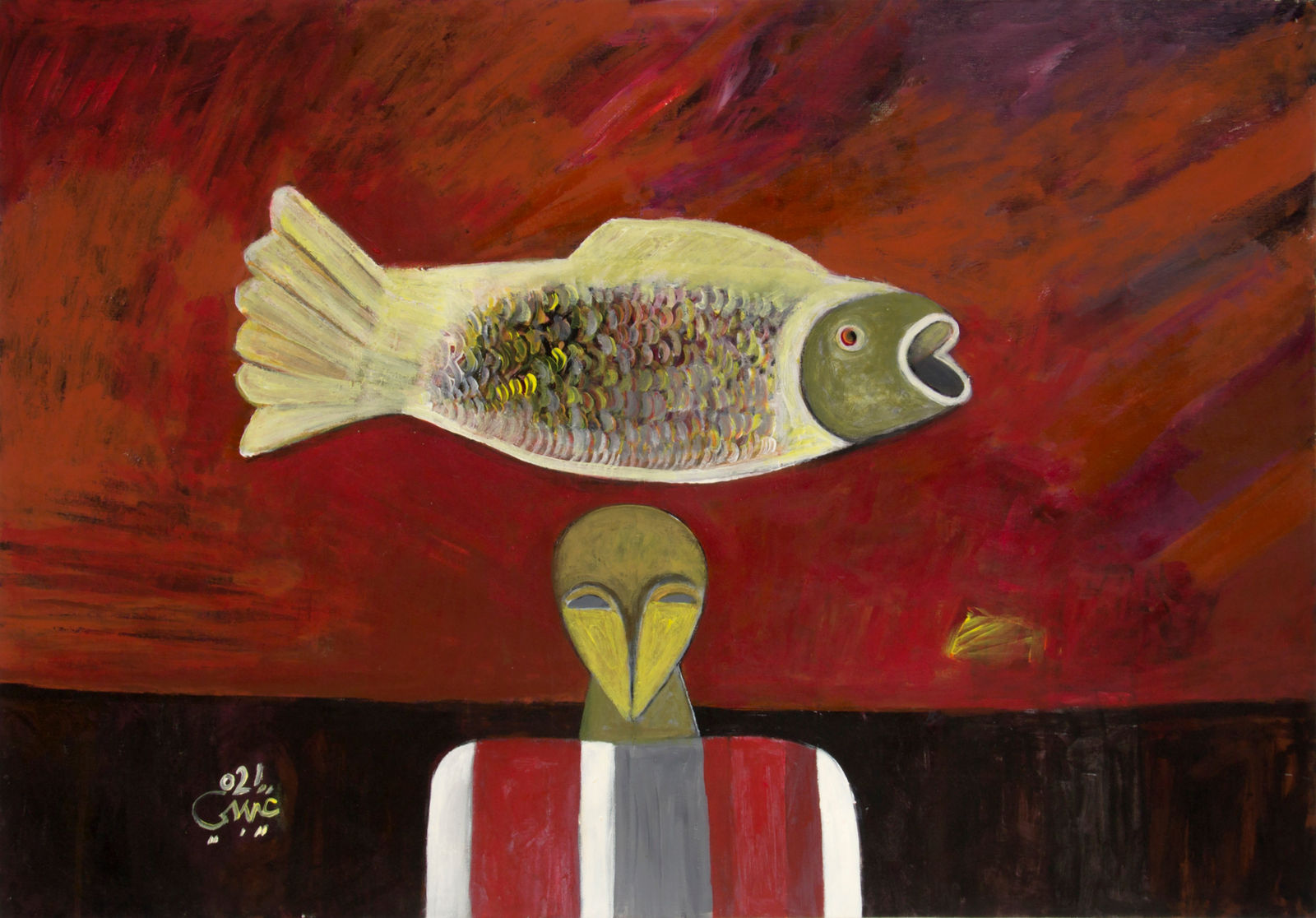 Mohamed Abdella Otaybi, Flying Fish, 2021