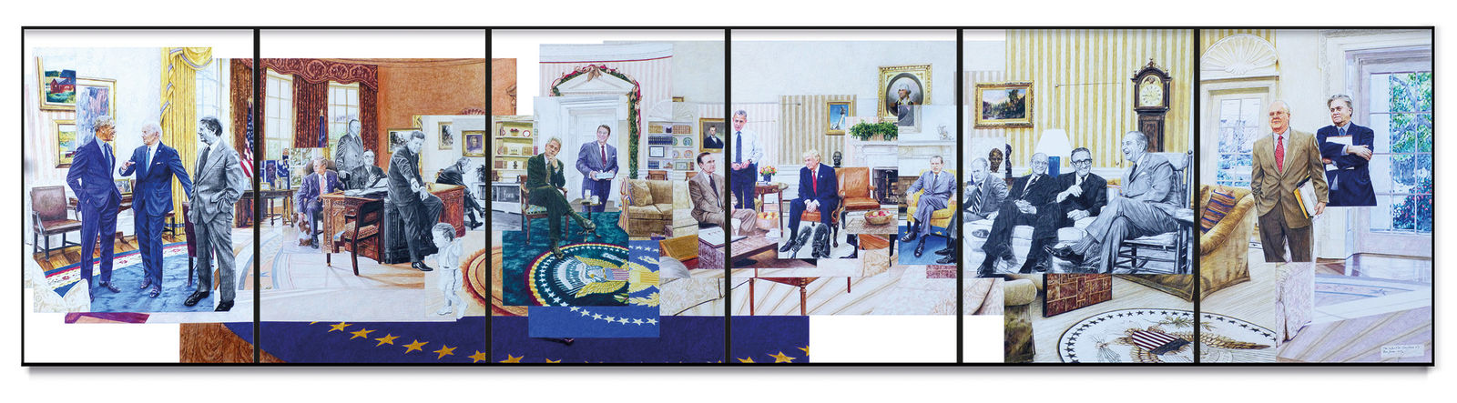 Alain Josseau, Time Surface N°20, Oval Office N°2, 2024