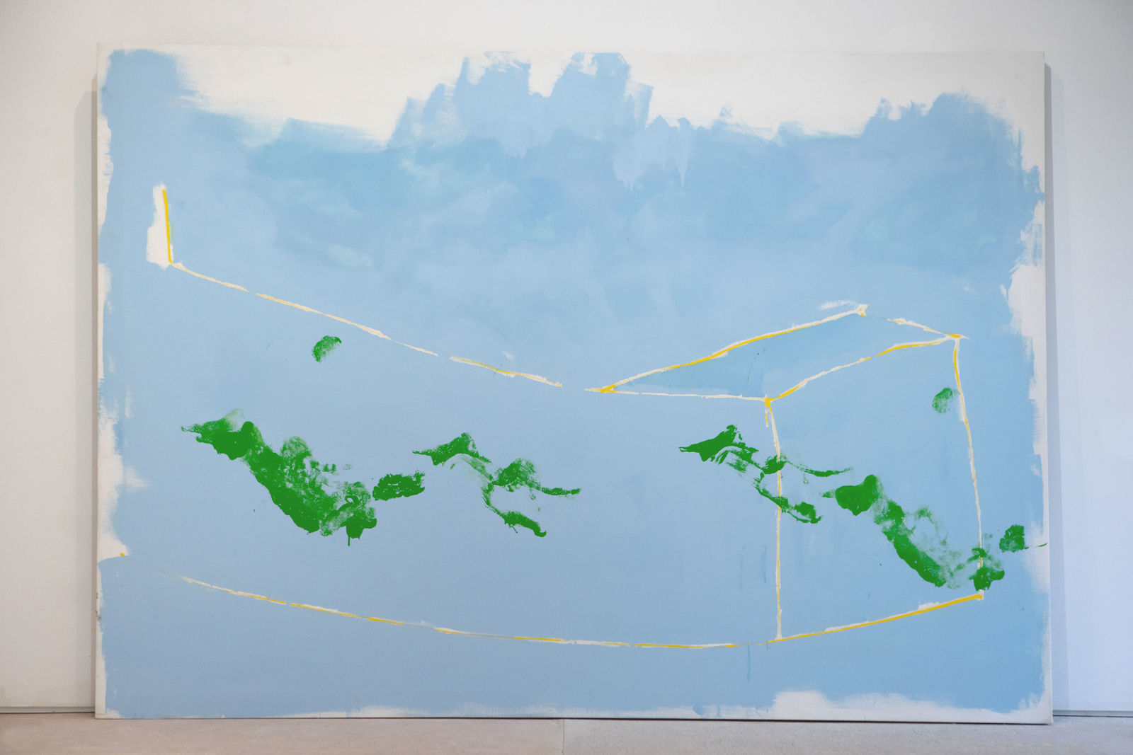 Magnus Hammick, Yellow Cube Within the Landscape I, 2016