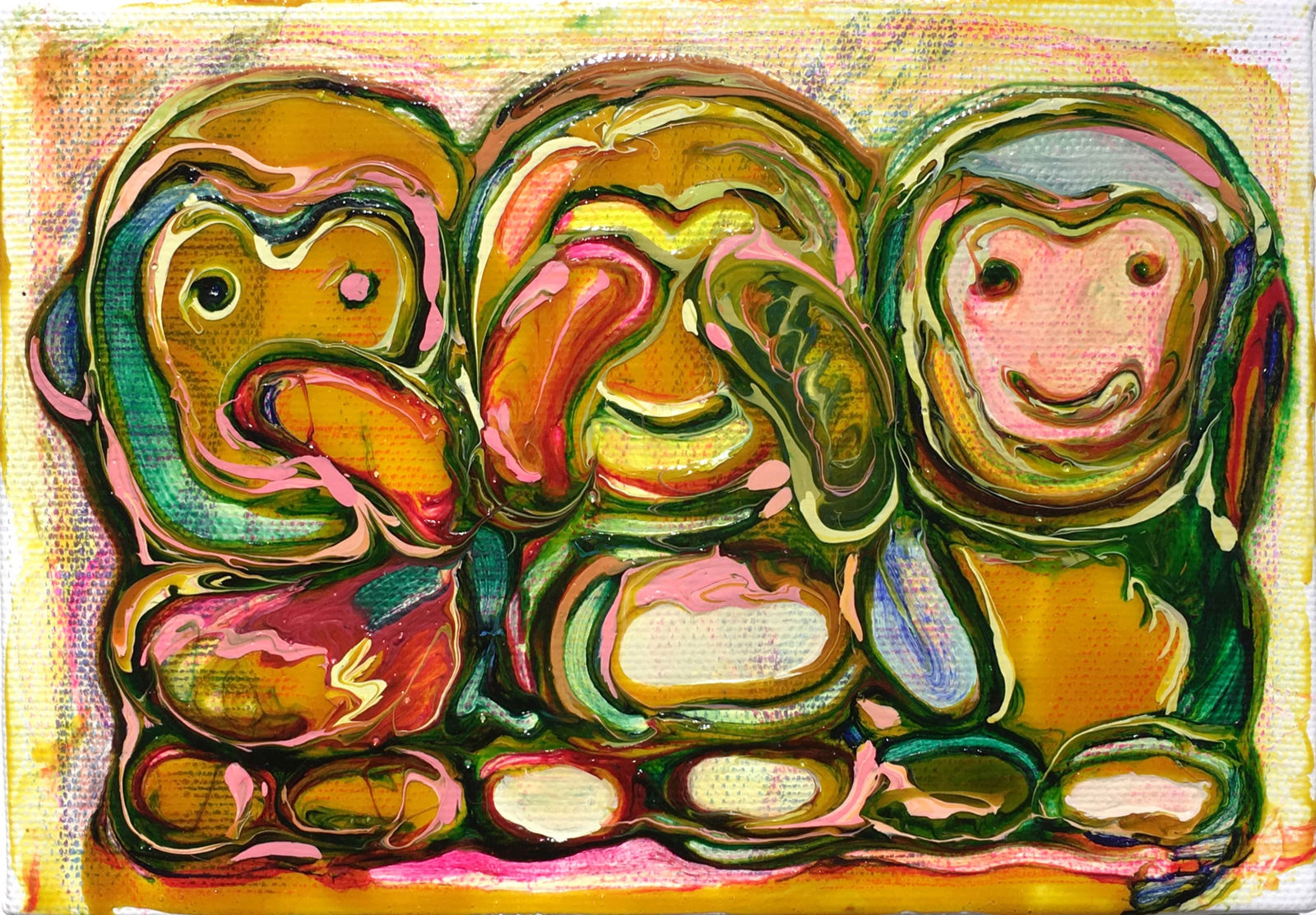 Tomoko Takagi, Three Monkeys, 2018