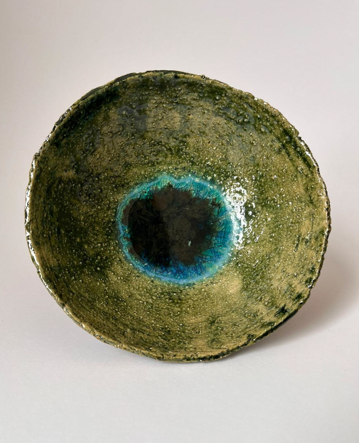ARD, Green bowl with sea glass, 2025