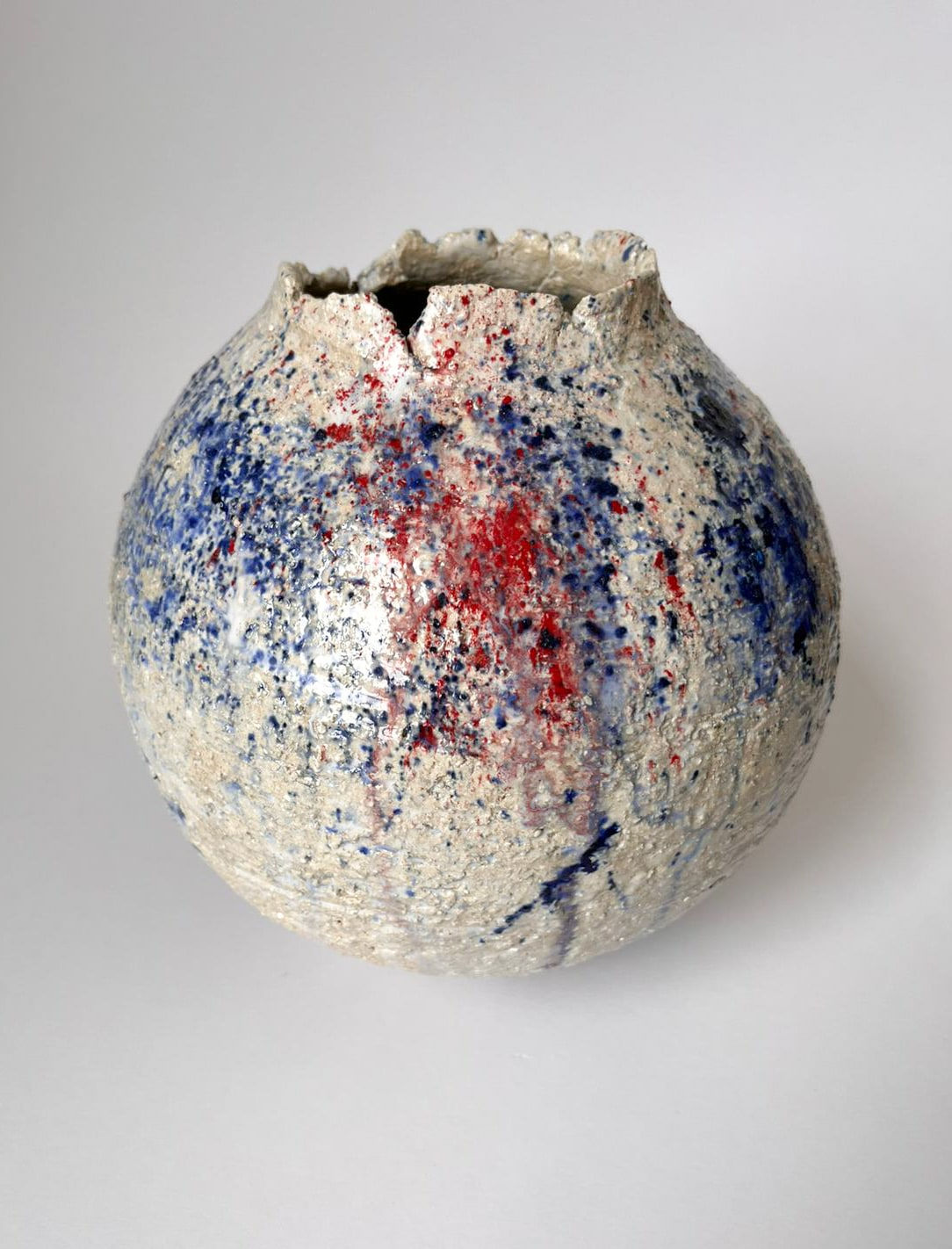 ARD, Small blue and red moon vase, 2024