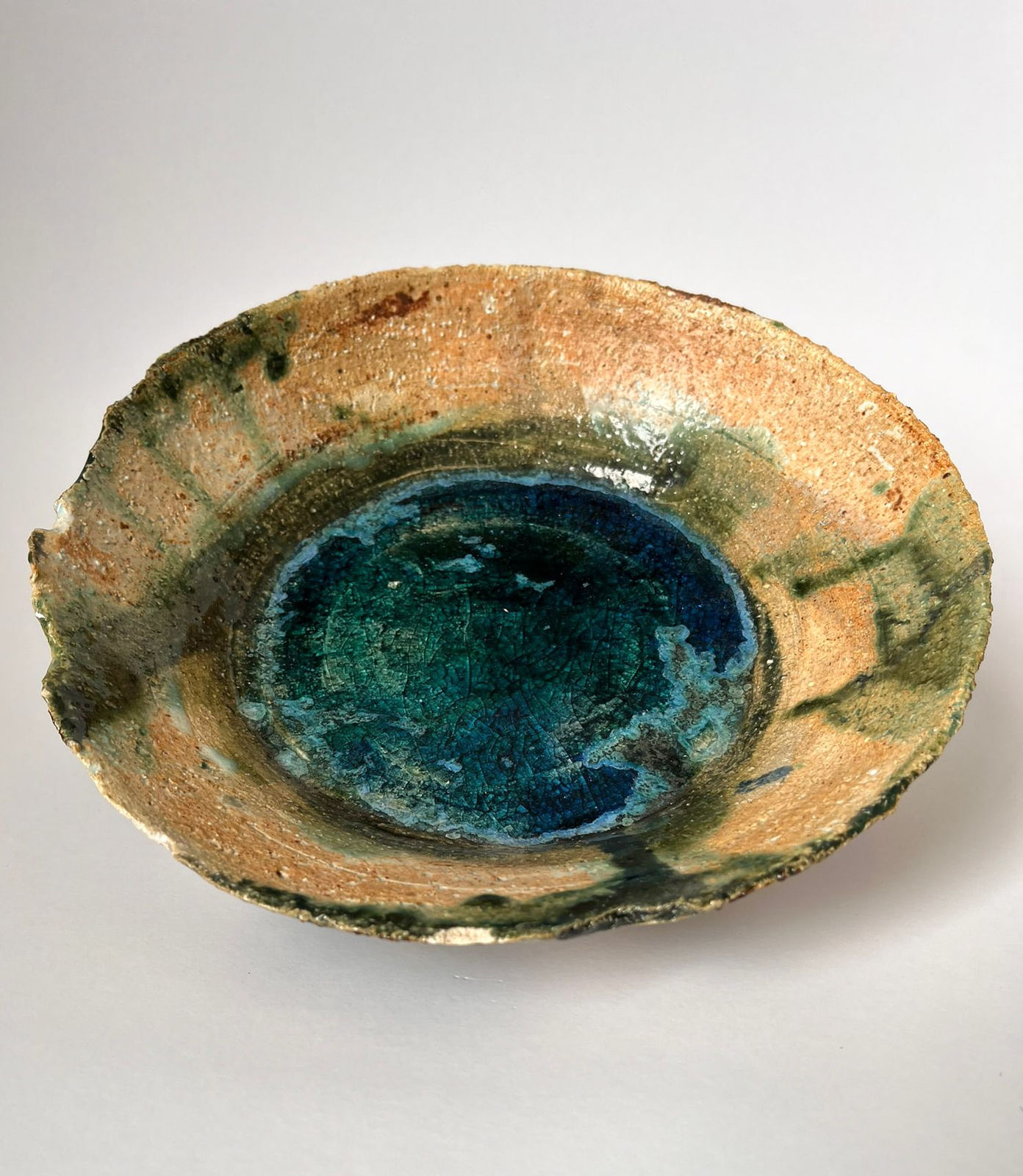 ARD, Medium seaglass and green glaze bowl, 2025
