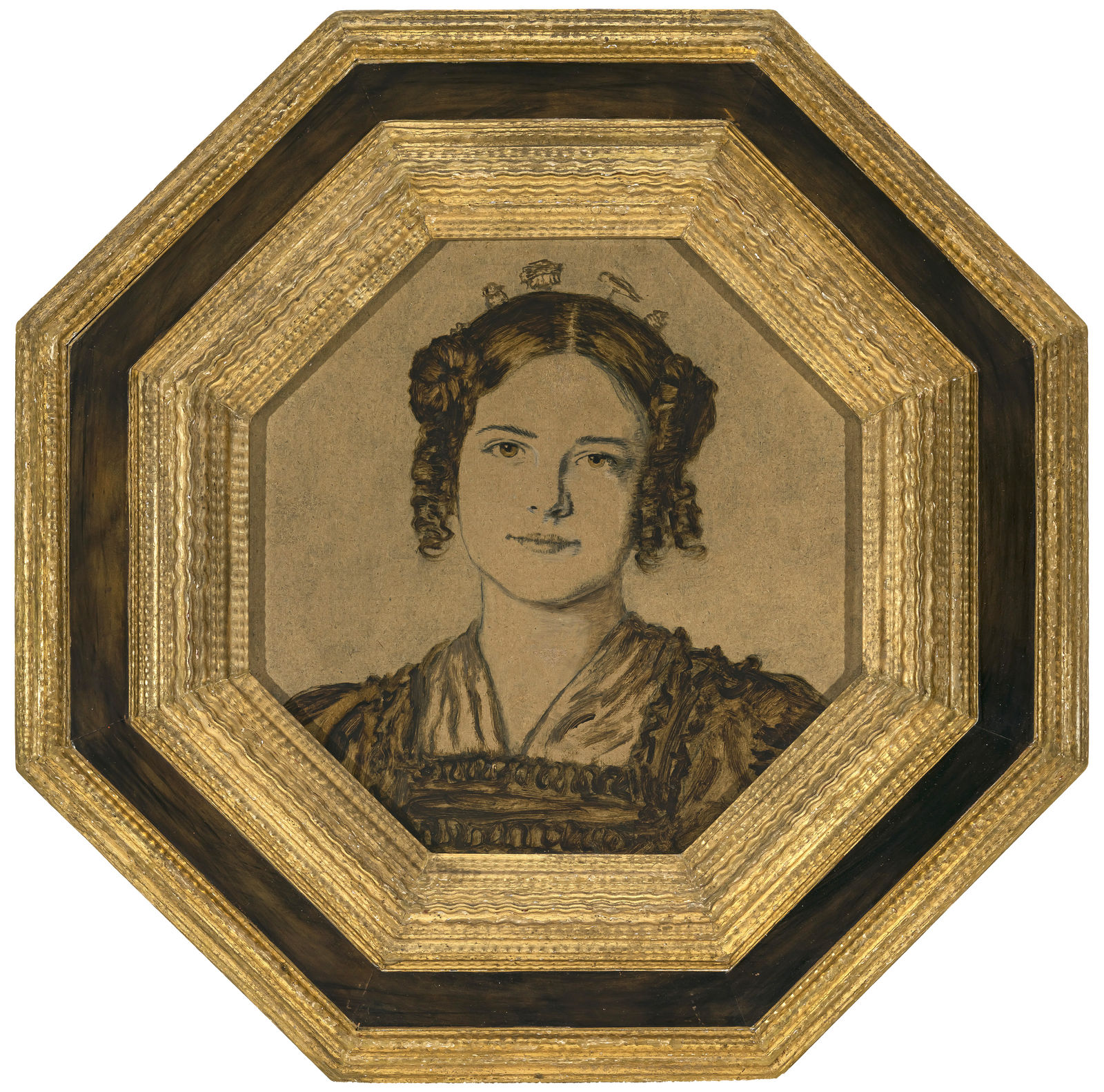 FRANZ VON STUCK, Mary Stuck in traditional Münchner dress, ca. 1912