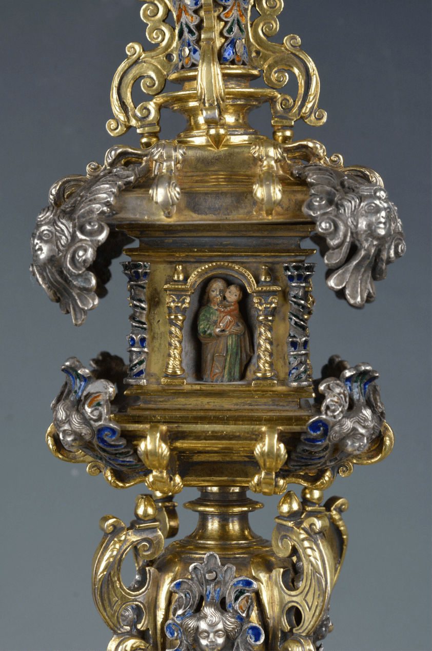 ATTRIBUTED TO LUIS LEZAMA, Portable monstrance