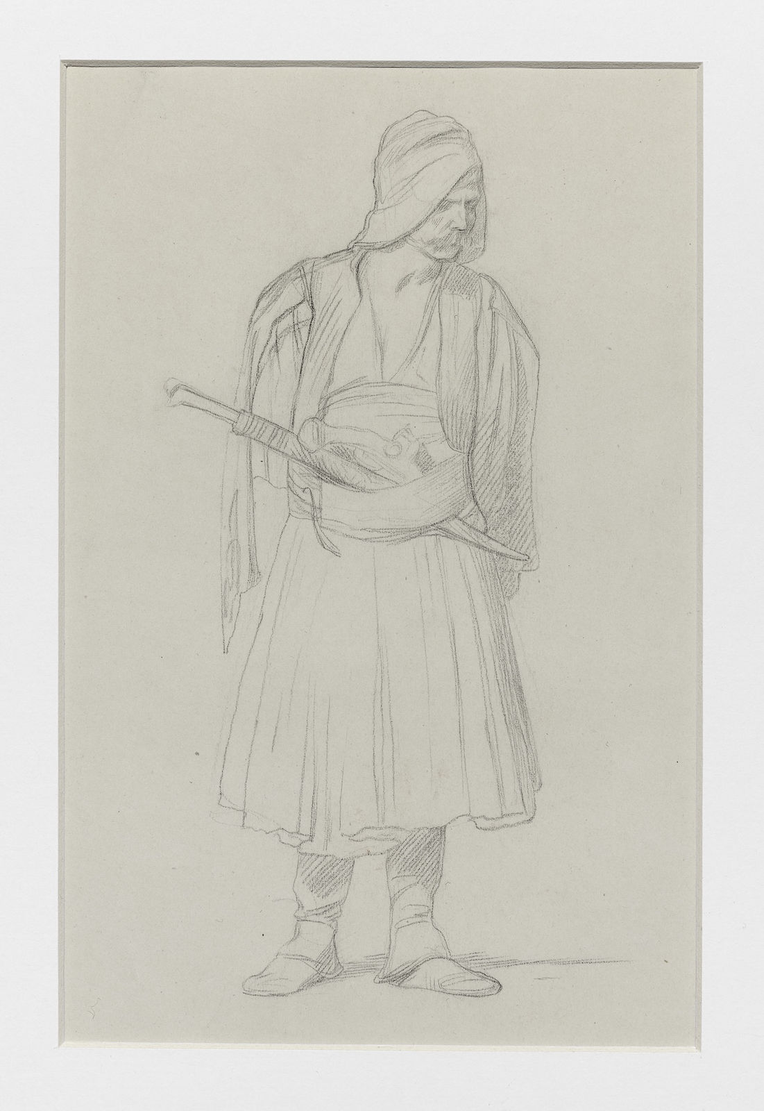 JEAN-LÉON GÉRÔME, Standing Arnaut with pistol and dagger