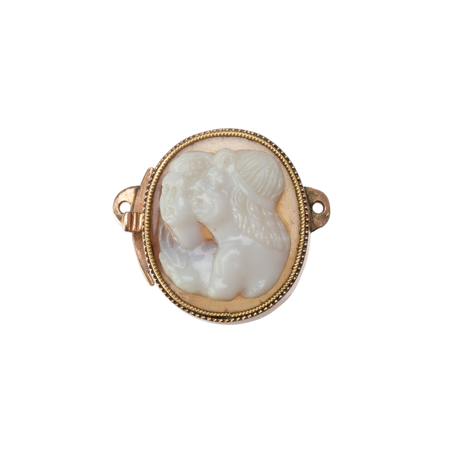 Cameo with Double Portrait in Clasp Mount, Cameo: Italy, late 15th century; Clasp: 19th century