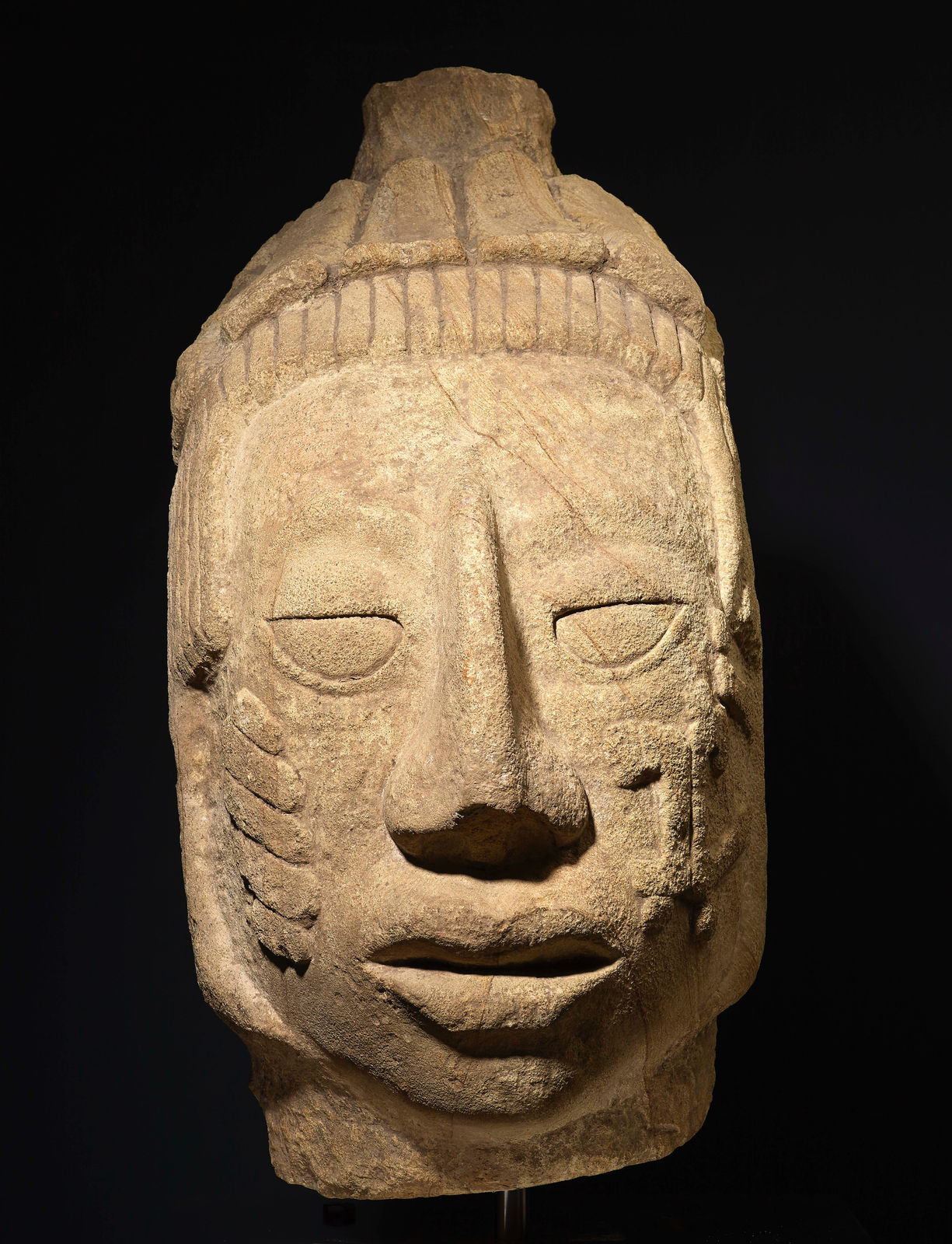 Portrait Head of a Female, Maya, Late Classic Period, 600-800 A.D.