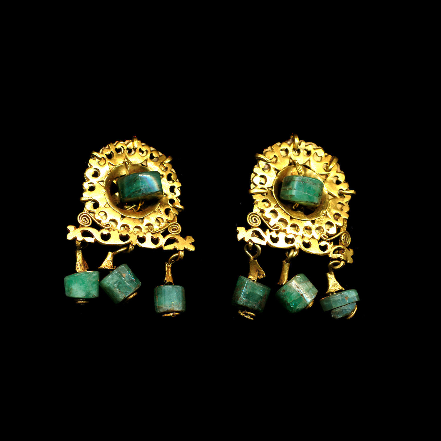 Pair of Openwork Earrings, Roman Imperial, ca. 3rd-4th century A.D.