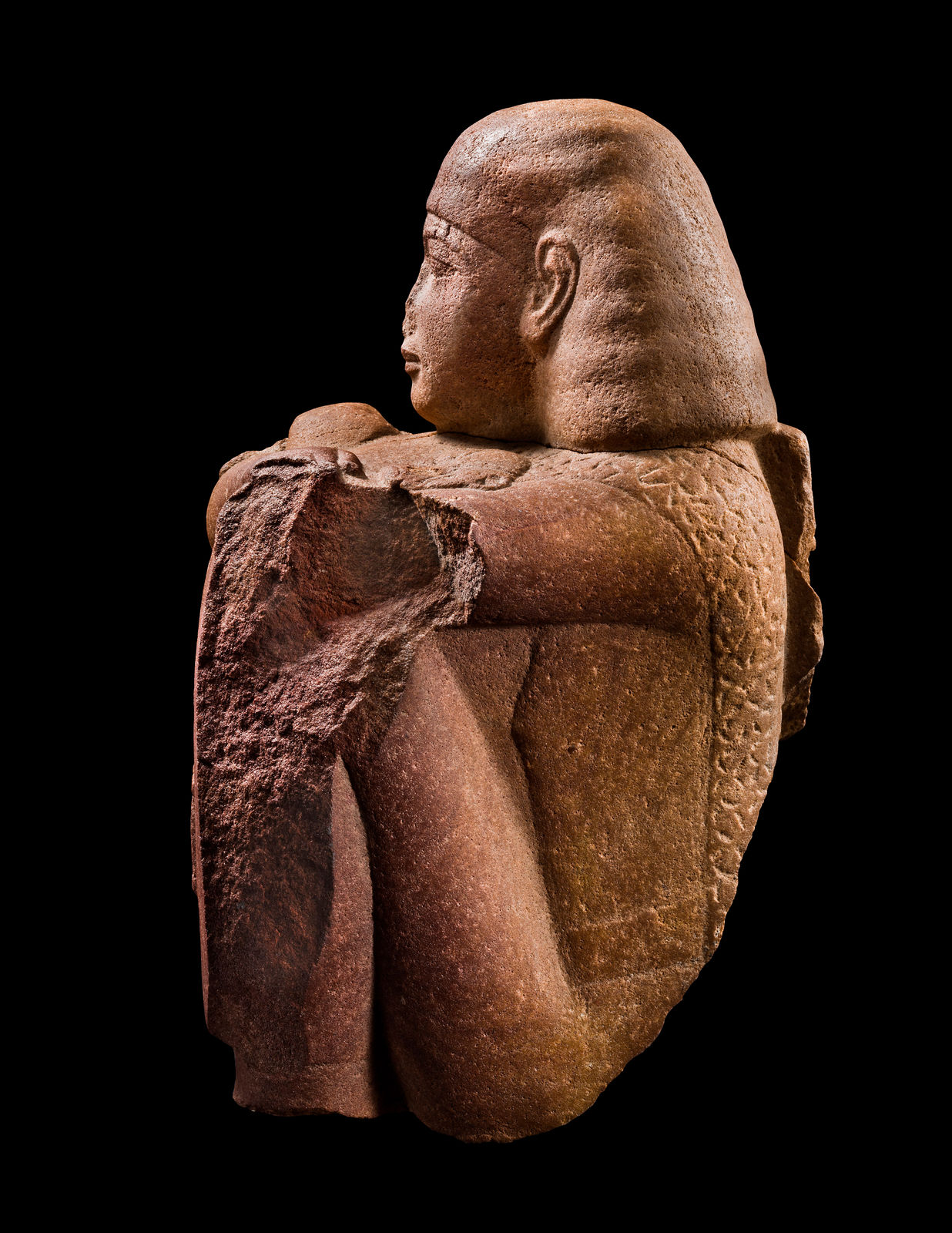 Statue of a priest, possibly the Priest of Min, Yuya, Father of Queen Tiy, Egyptian, New Kingdom, 18th Dynasty, Reign of Amenhotep III, 1391-1353 B.C.