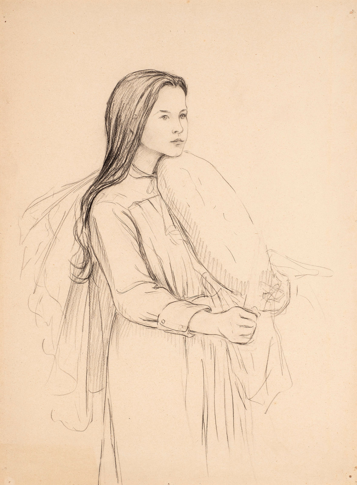 VIRGINIE DEMONT-BRETON, Study of a young girl