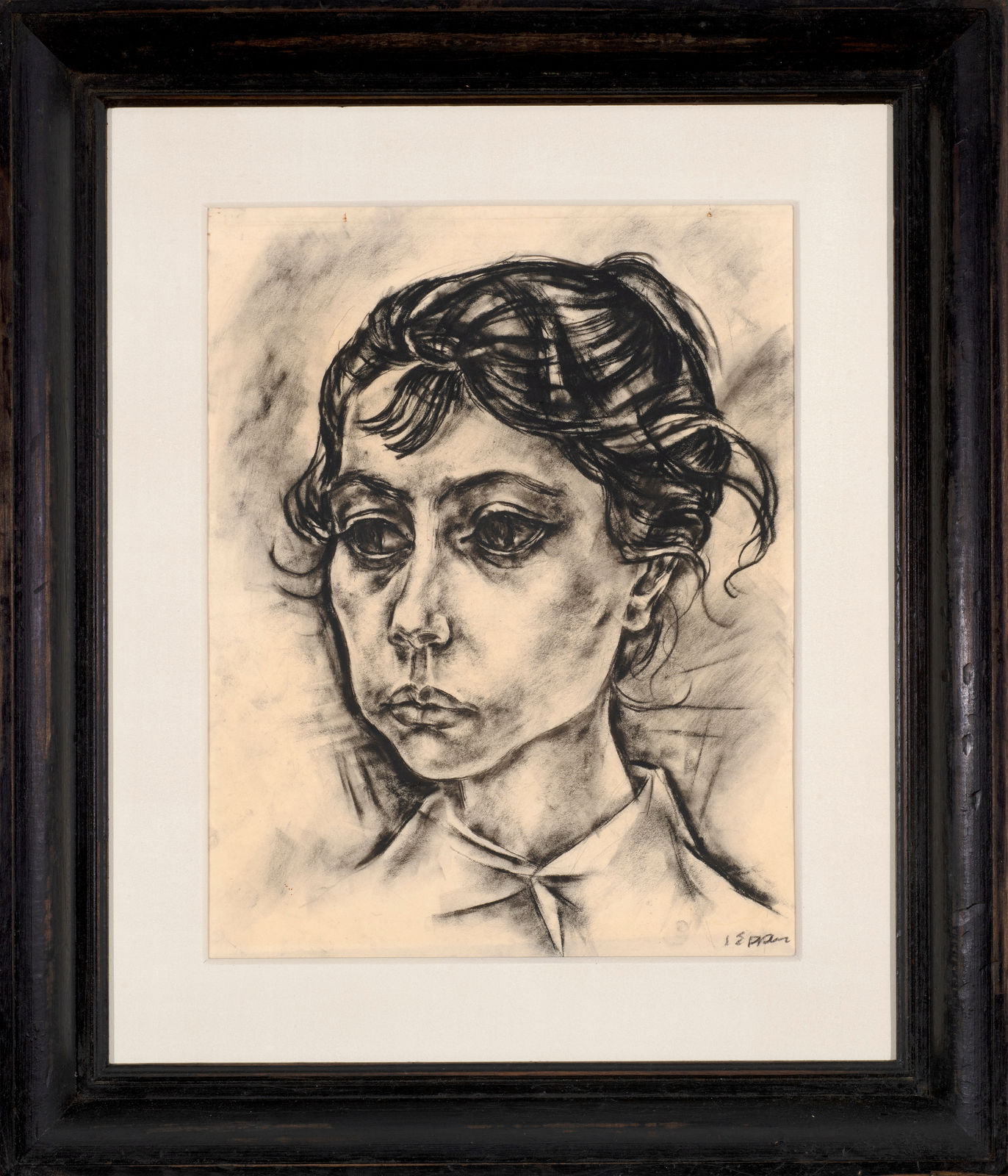 IGNAZ EPPER, Portrait of Mischa, the artist’s wife (Mädchenkopf), 1918