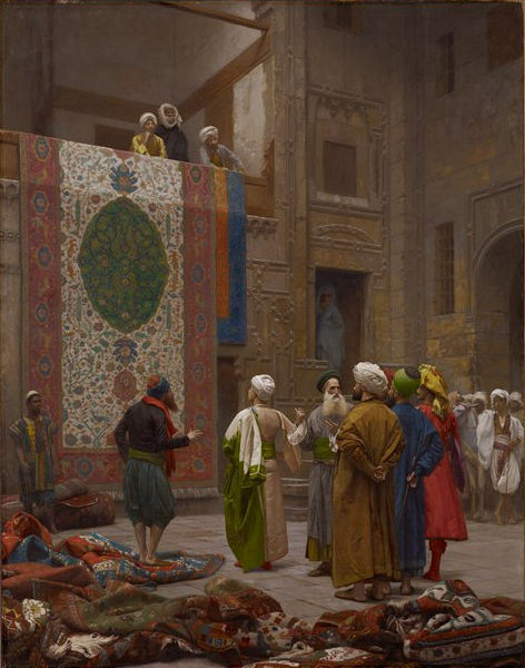 JEAN-LÉON GÉRÔME, Standing figure seen from behind, study for The Carpet Merchant