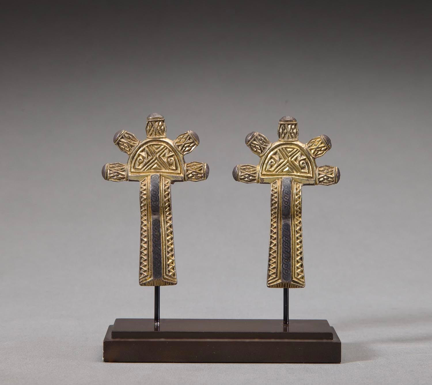 Pair of Fibulae, Frankish, ca. 6th century A.D.