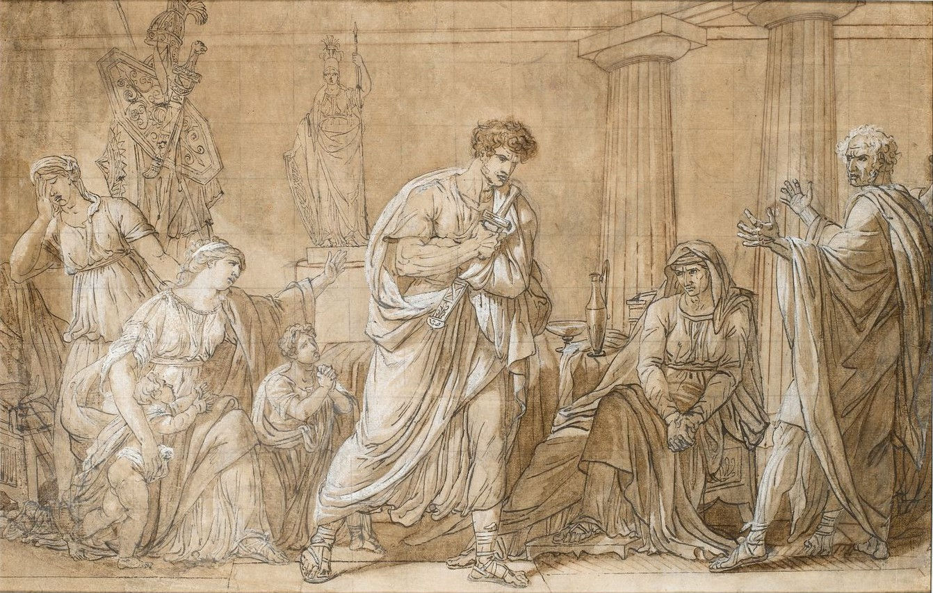 CHARLES THEVENIN, The Farewell of Hector, c. 1800