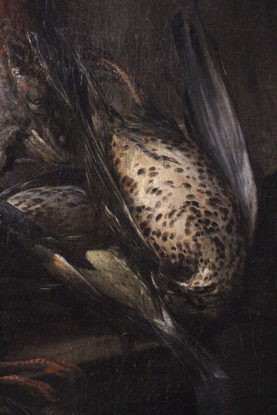 PETER VAN BOUCLE, Still life of game, vegetables, a pig, and a boar’s head in a basket