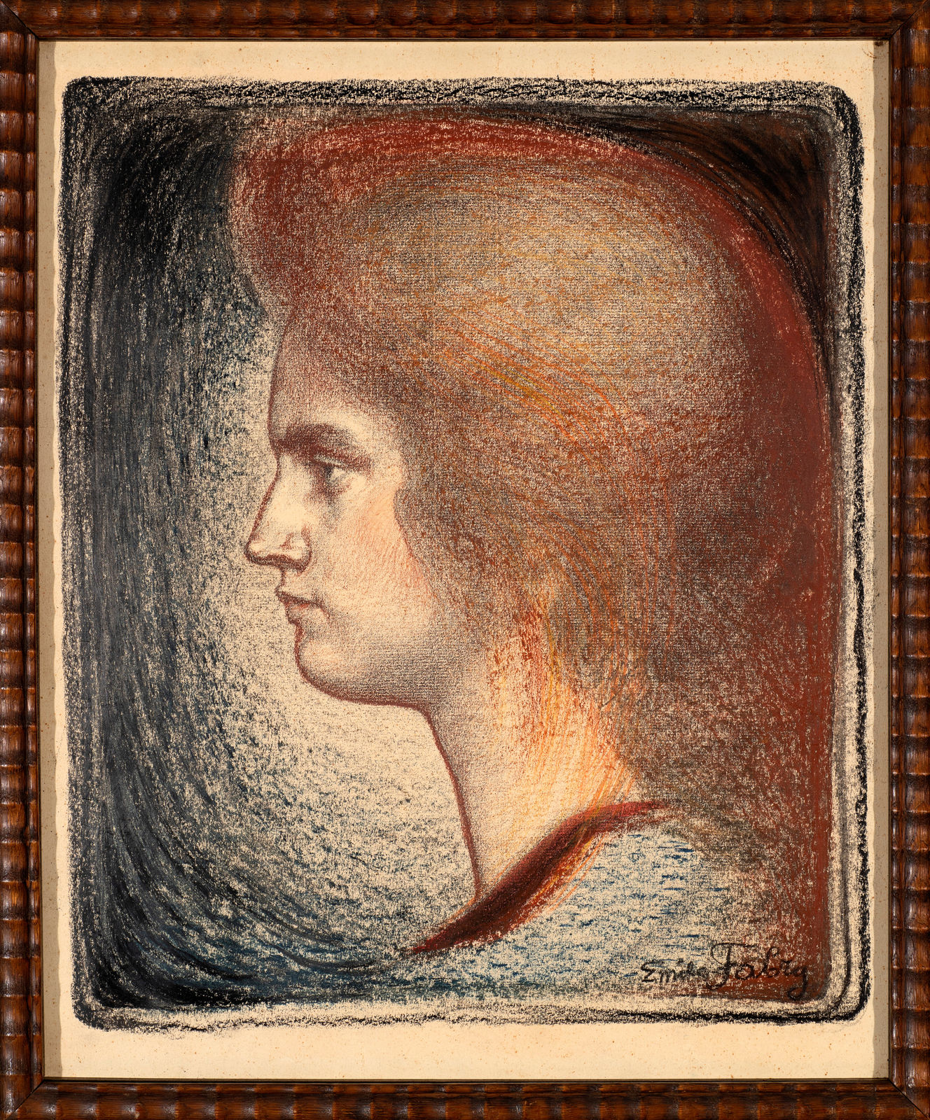 EMILE FABRY, Portrait of his daughter Suzanne Fabry