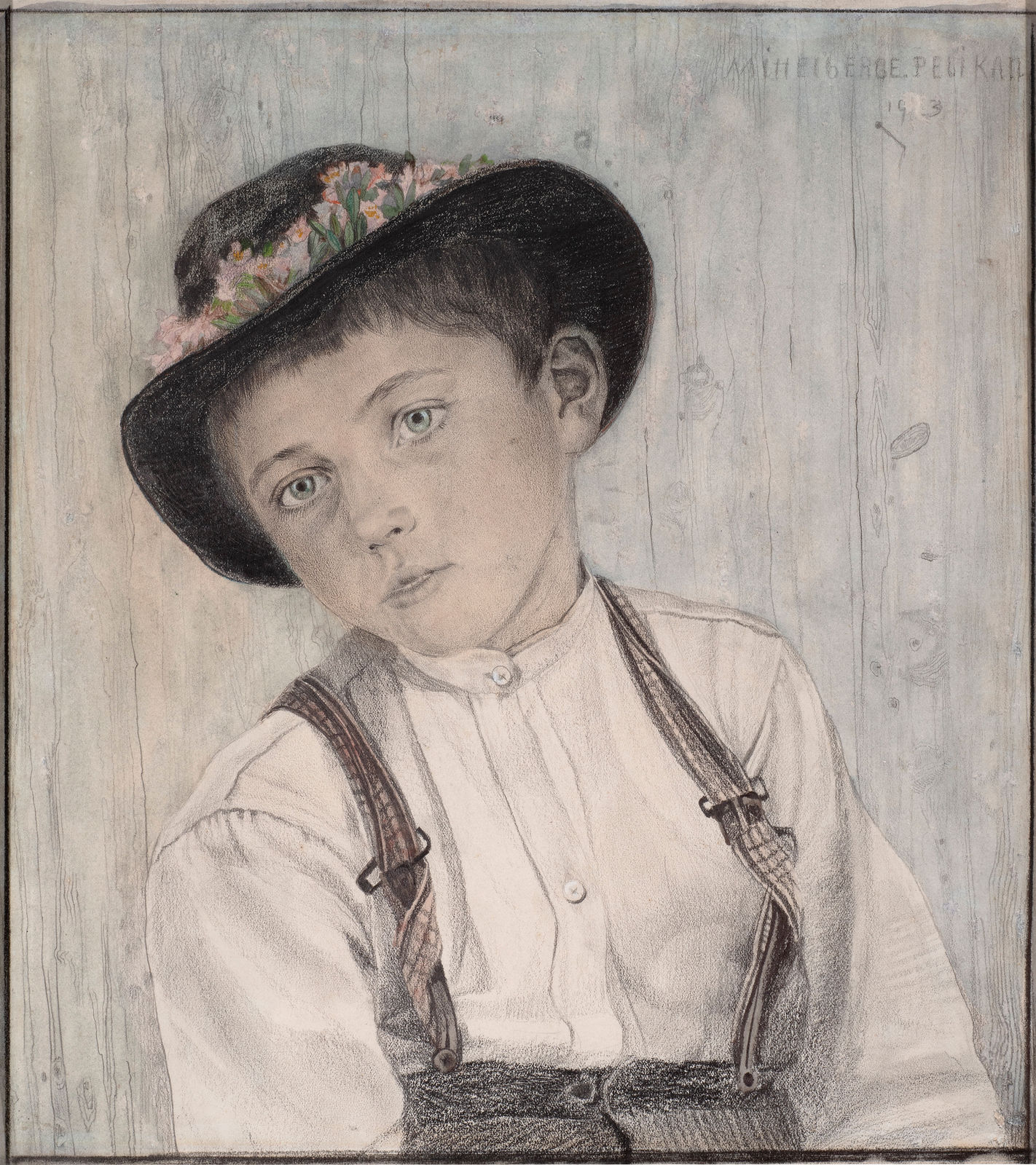 EMILIE MEDIZ-PELIKAN, Peasant boy with traditional hat, 1903