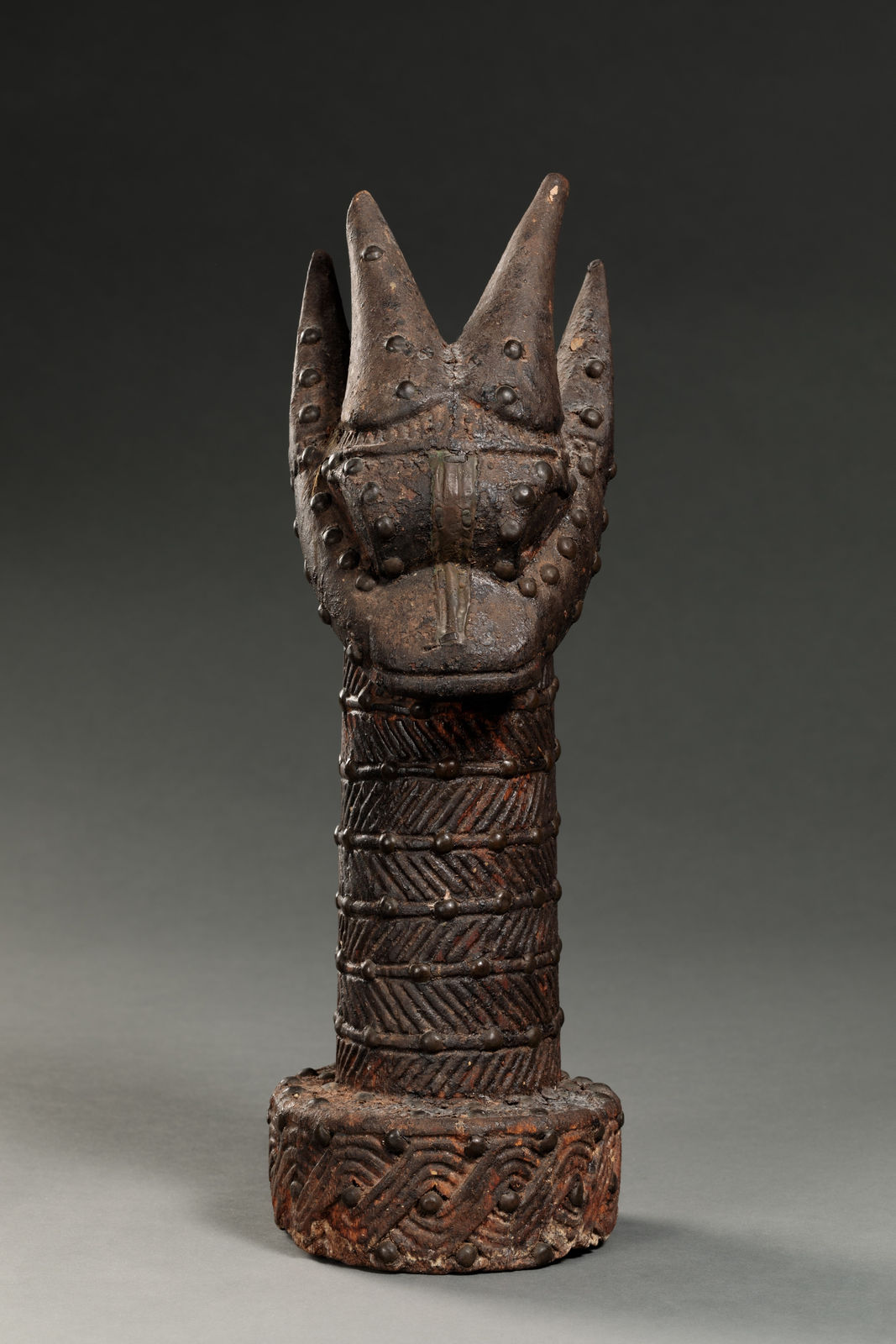 BINI ARTIST, Ram Altar Head, Nigeria, 18th century