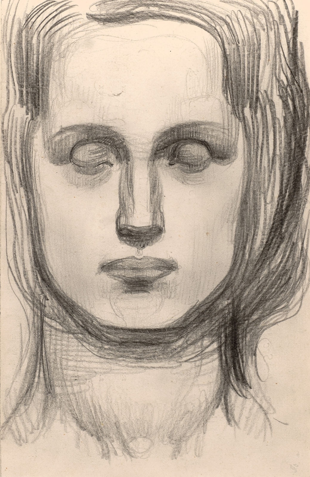 EMILE FABRY, Woman with closed eyes