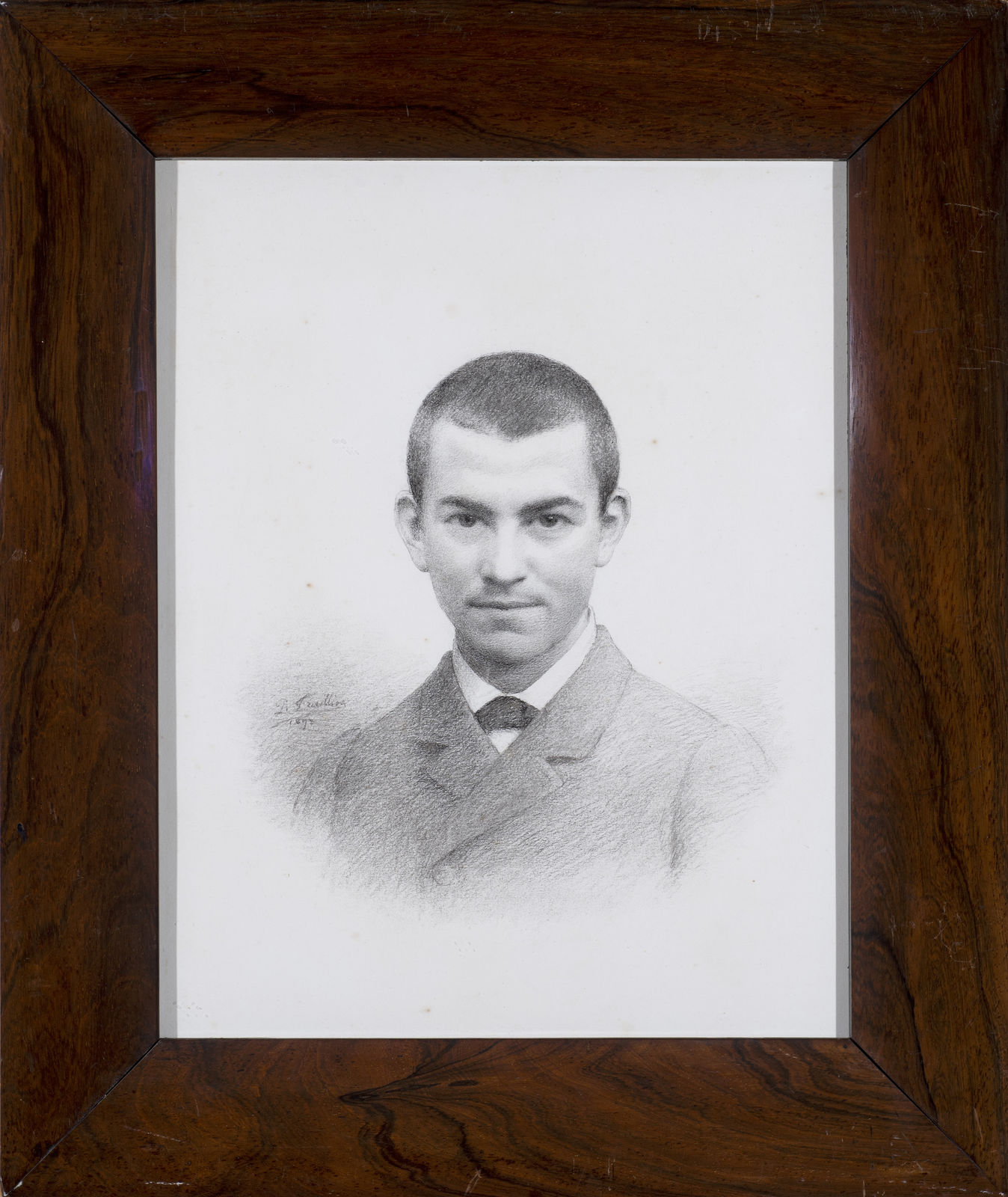 PAUL THÉOPHILE ERNEST FRAILLION, Bust-length portrait of a young man