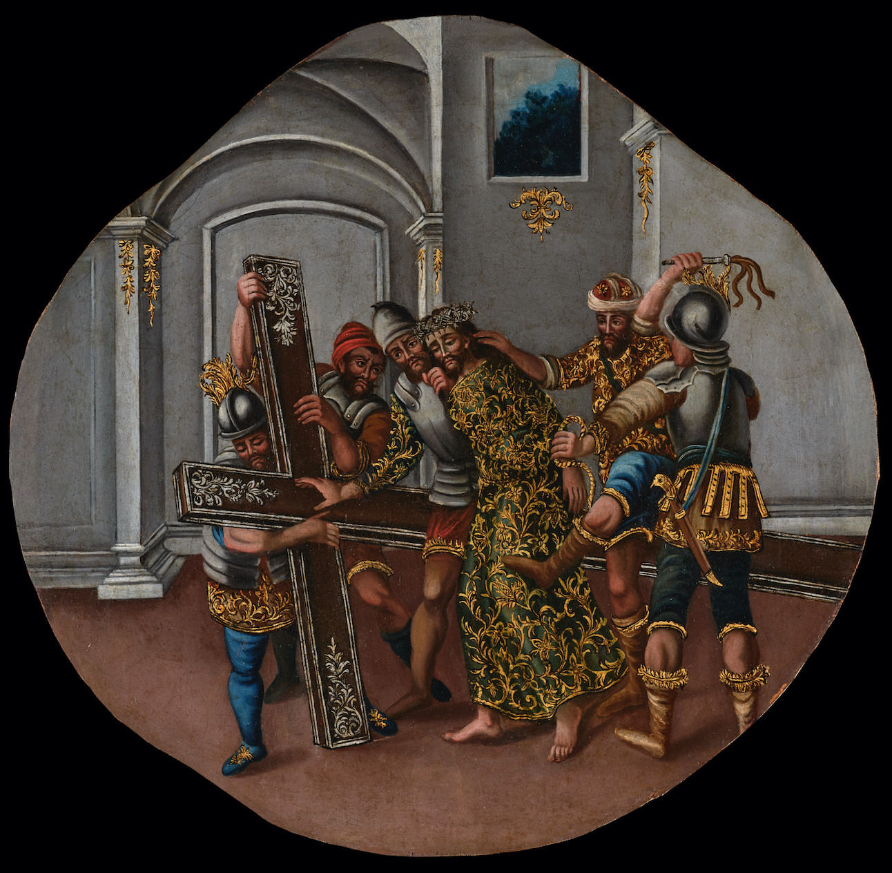 ANONYMOUS, Simon of Cyrene Helping Jesus