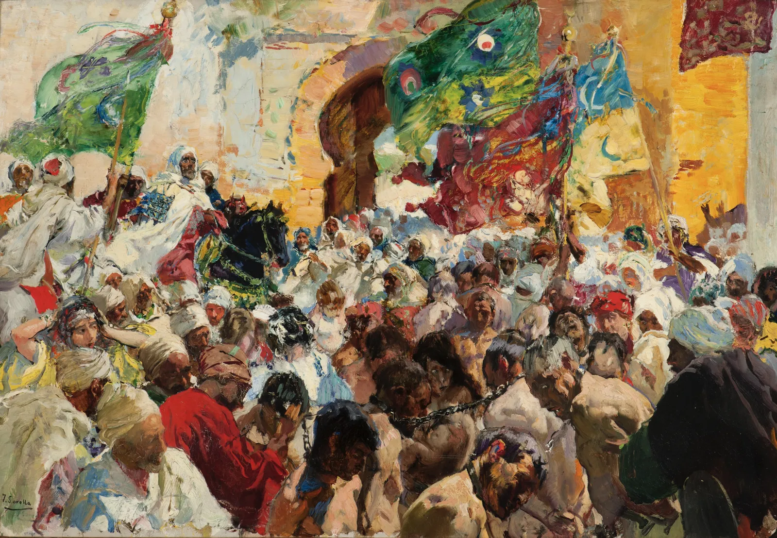 JOAQUÍN SOROLLA Y BASTIDA, La Sorpresa de Zahara, c. 1900