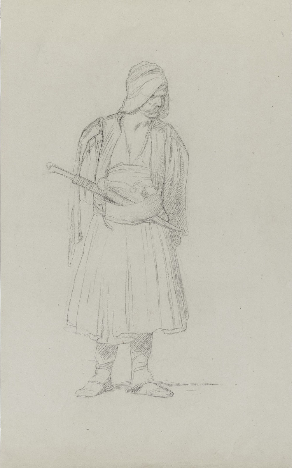 JEAN-LÉON GÉRÔME, Standing Arnaut with pistol and dagger