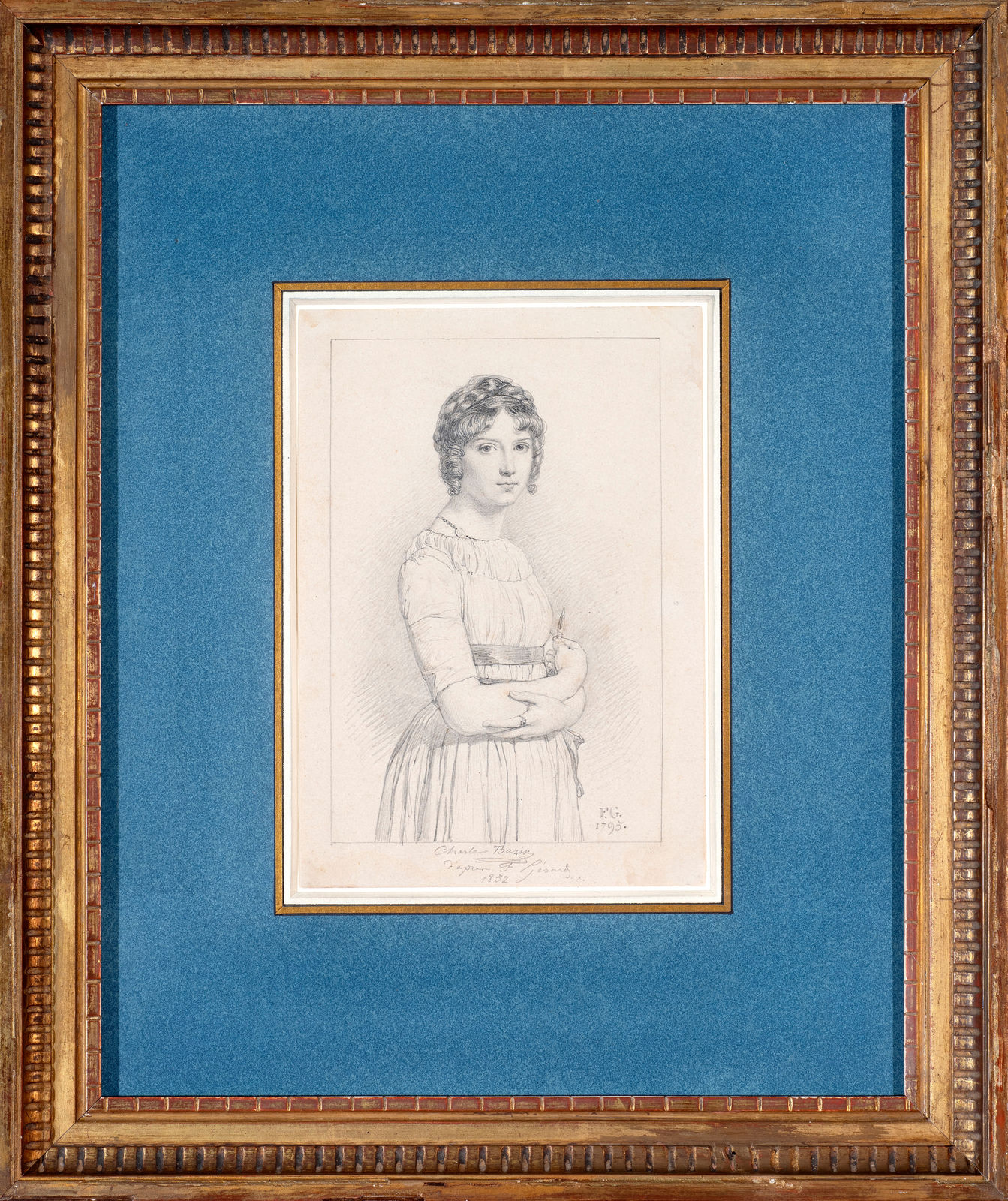 CHARLES LOUIS BAZIN, Portrait of Alexandrine Émilie Brongiart, 1852