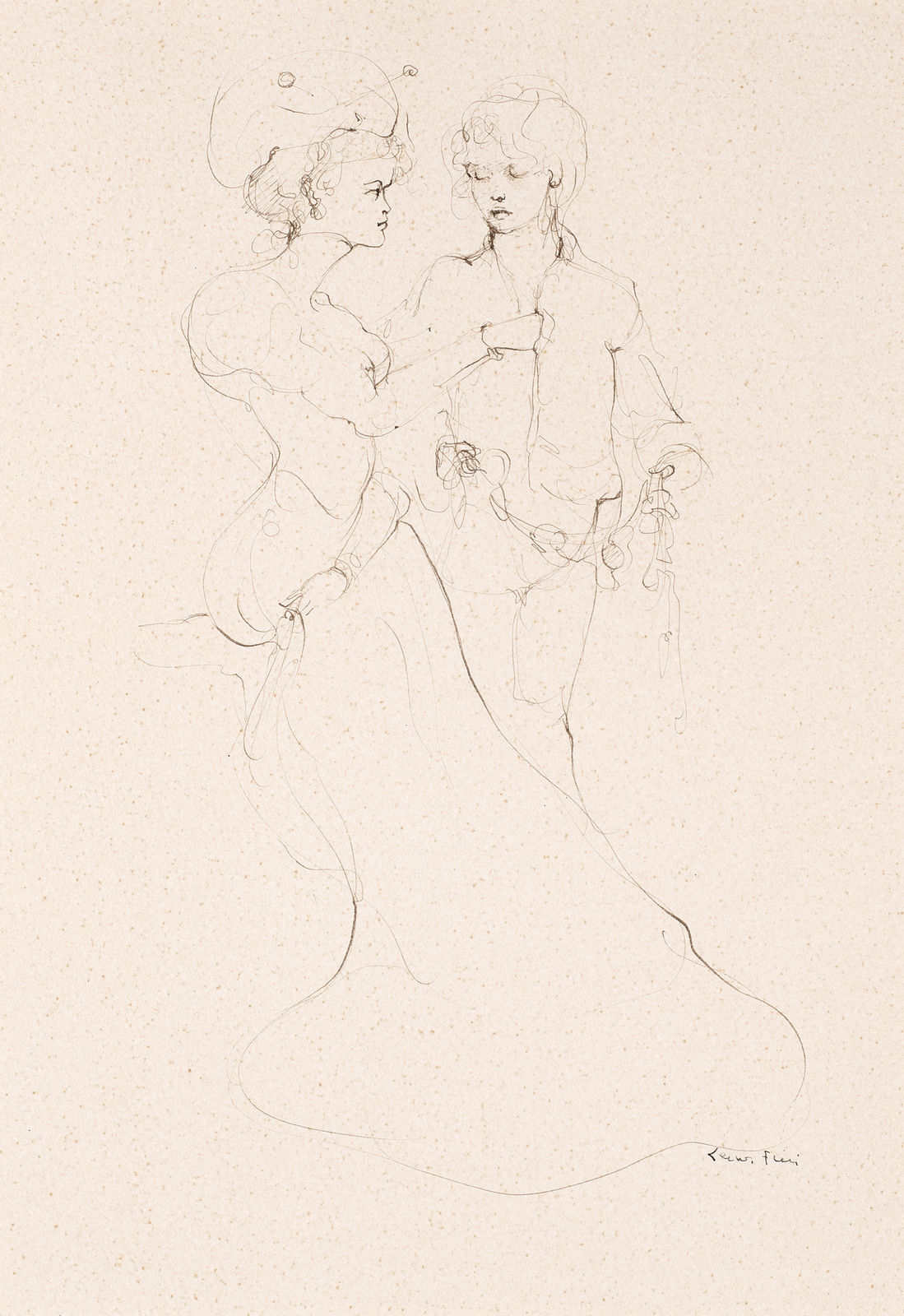 LEONOR FINI, A couple in courtship