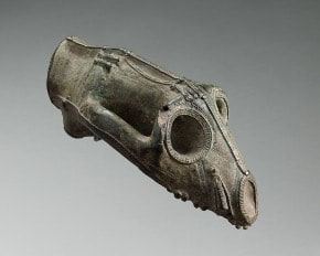 IGBO ARTIST, Scepter Finial modeled after the skull of a leopard, Nigeria, 11th-15th century