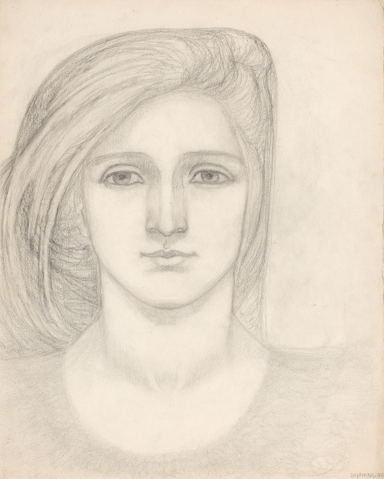 SUZANNE FABRY, Study of a female head