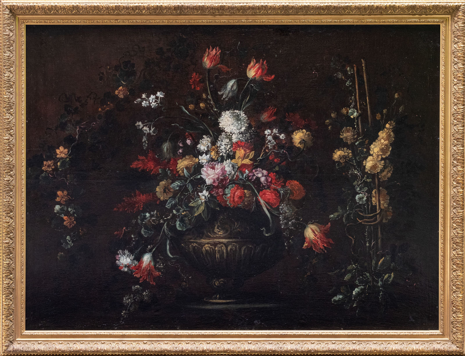 ELISABETTA MARCHIONI, Pair of flower still lifes