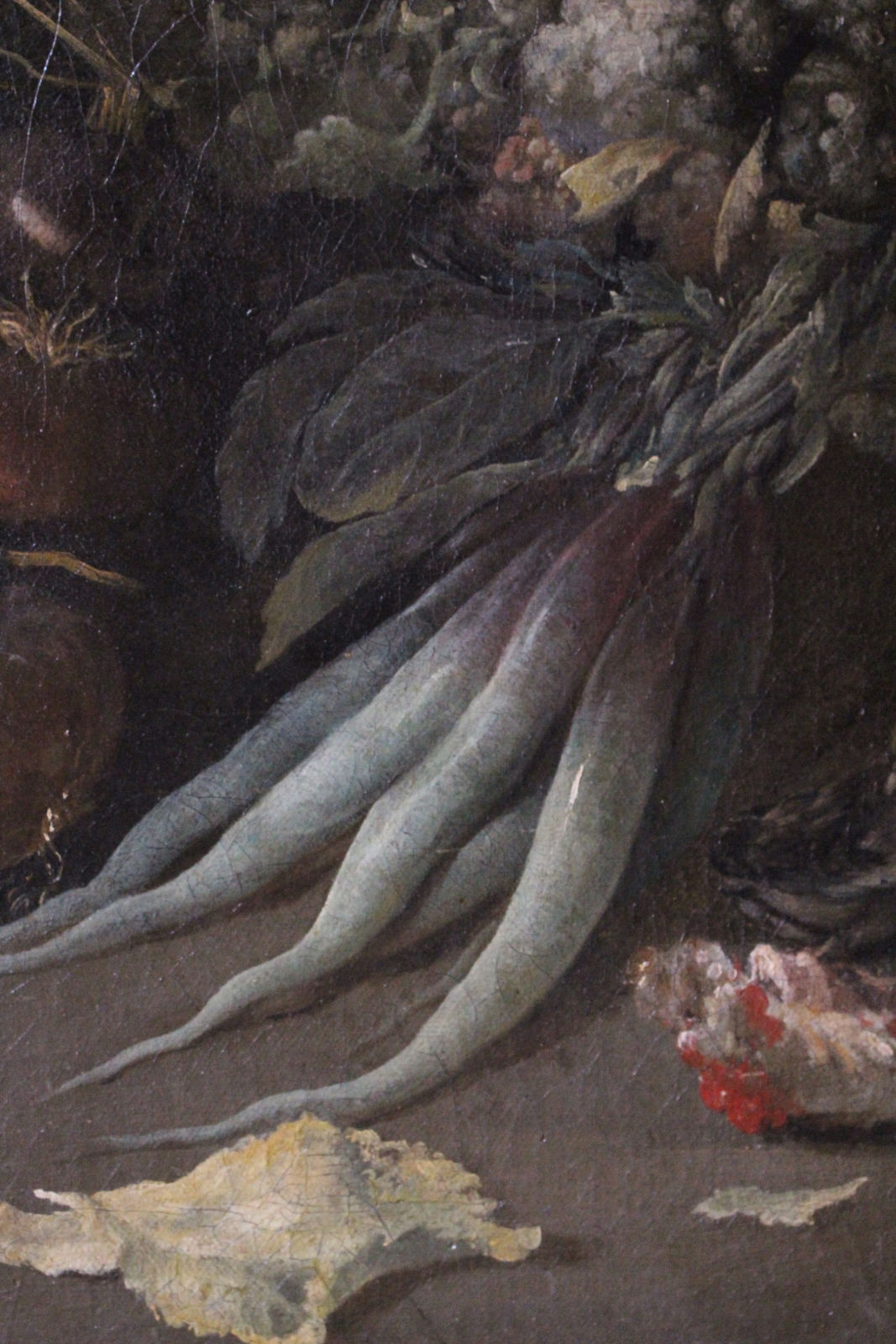 PETER VAN BOUCLE, Still life of game, vegetables, a pig, and a boar’s head in a basket