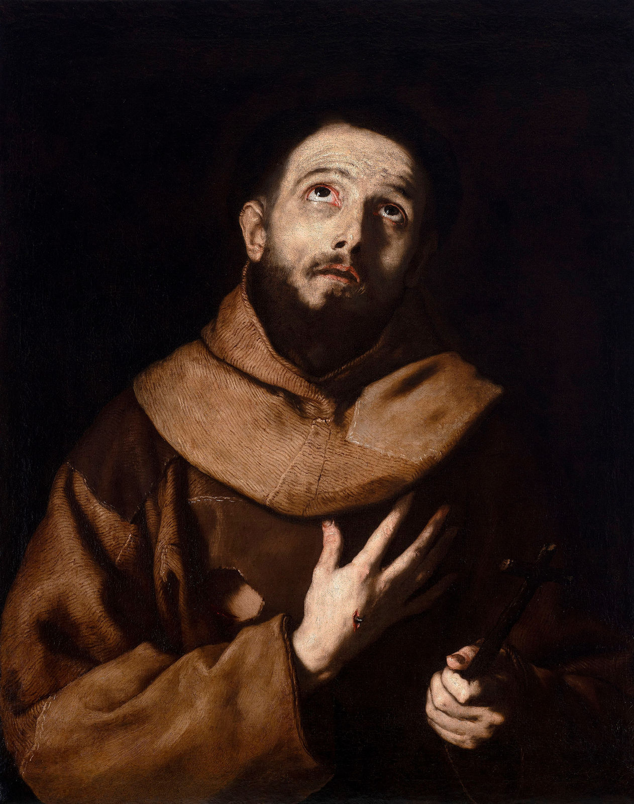 JUSEPE DE RIBERA, CALLED LO SPAGNOLETTO, Saint Francis of Assisi