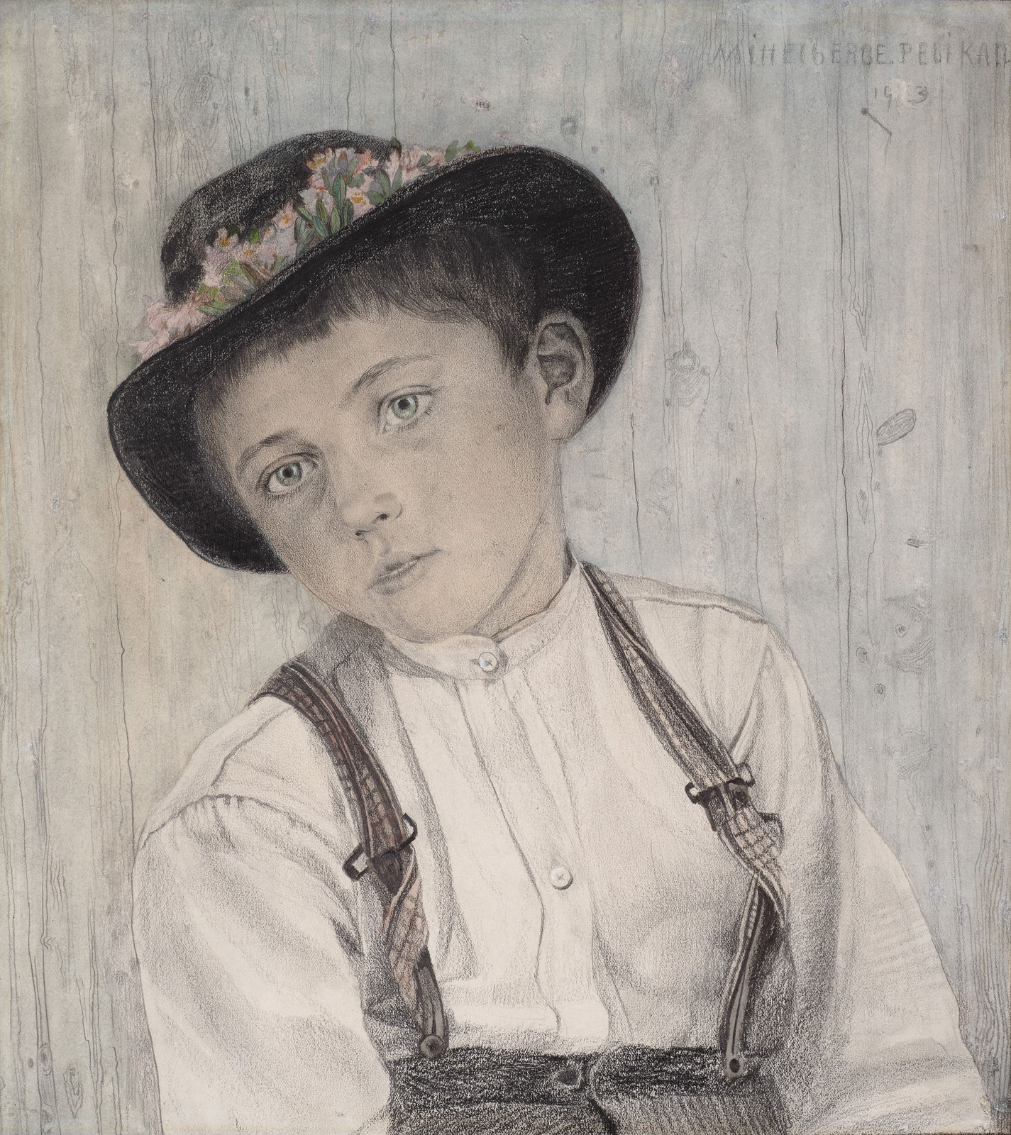 EMILIE MEDIZ-PELIKAN, Peasant boy with traditional hat, 1903