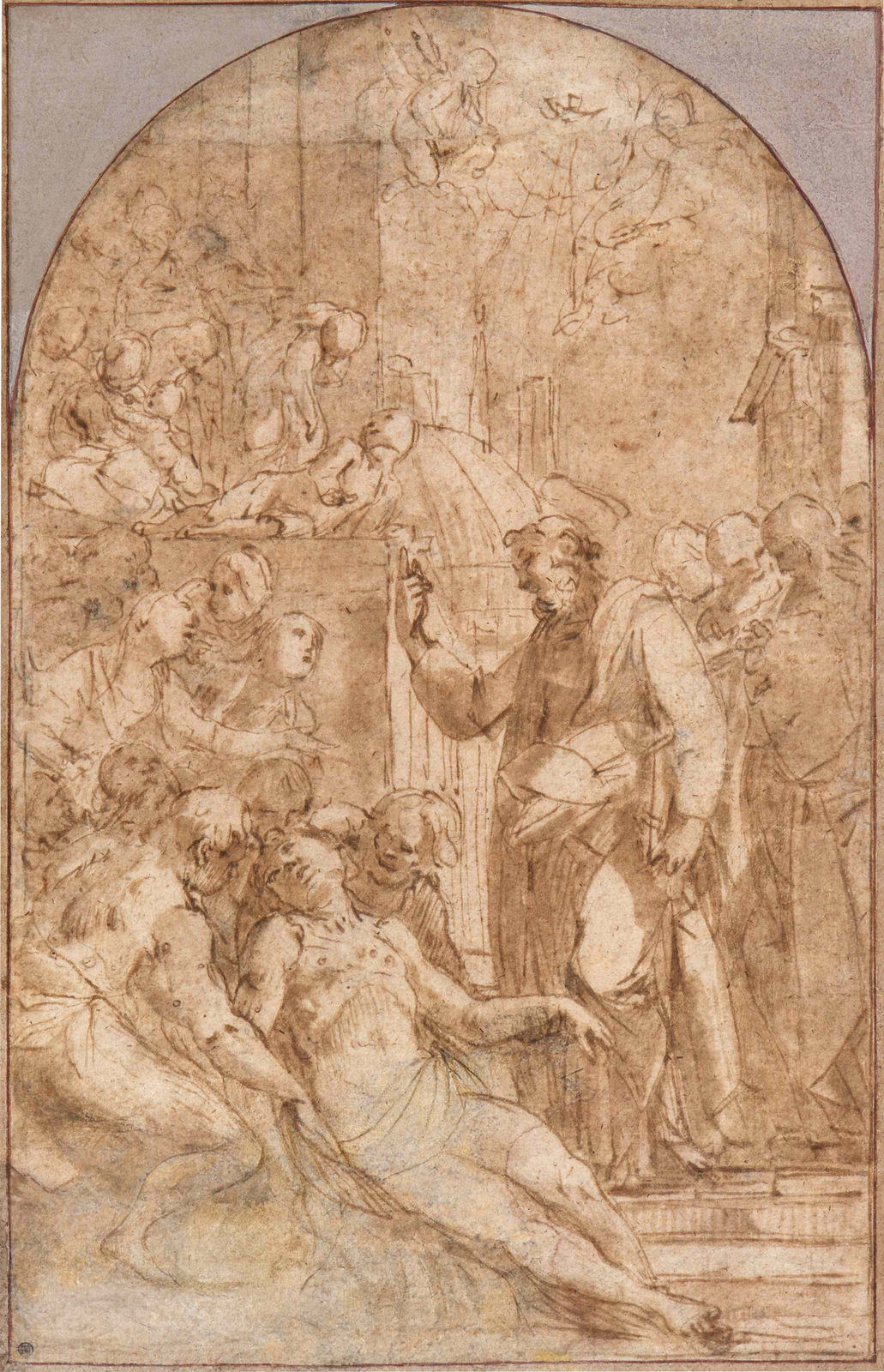 GIOVANNI BAGLIONE, Saint Peter Resurrecting Tabita, c. 1604
