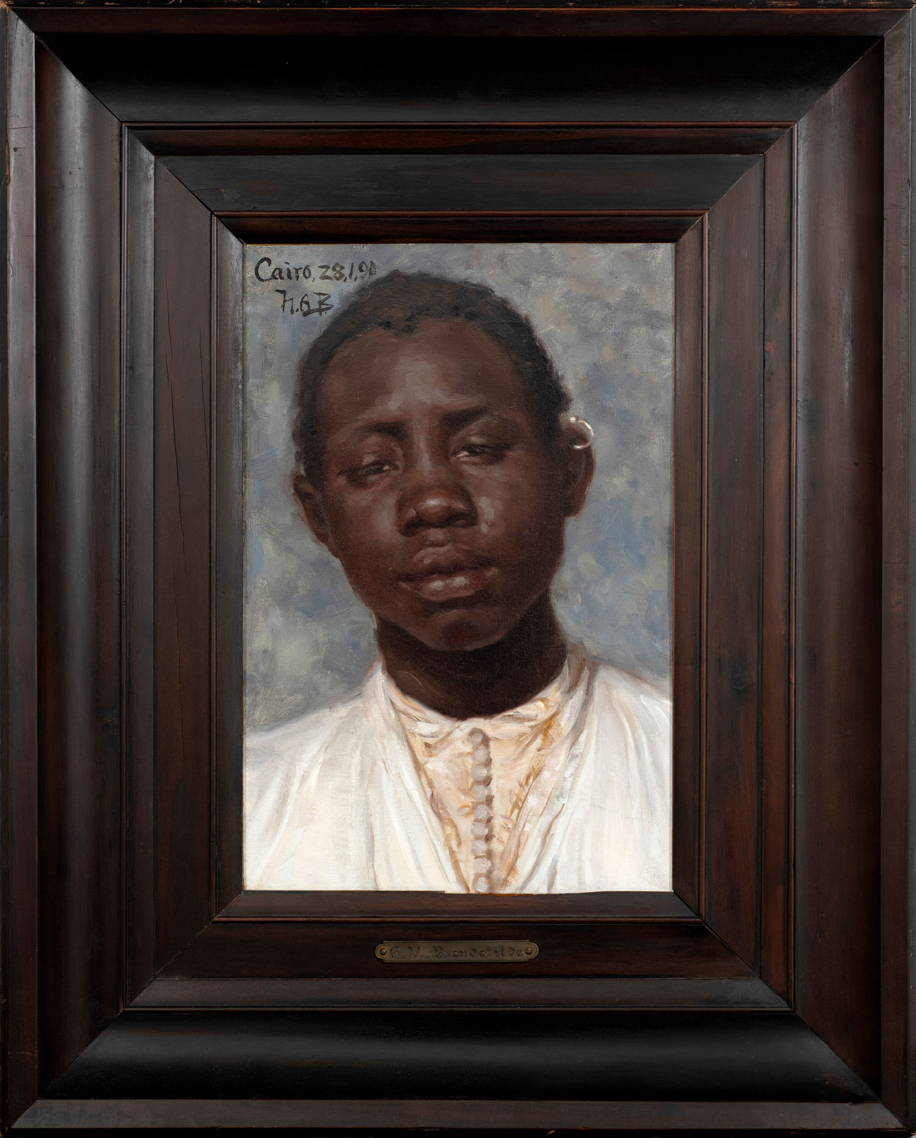 HANS ANDERSEN BRENDEKILDE, Portrait of an Egyptian boy