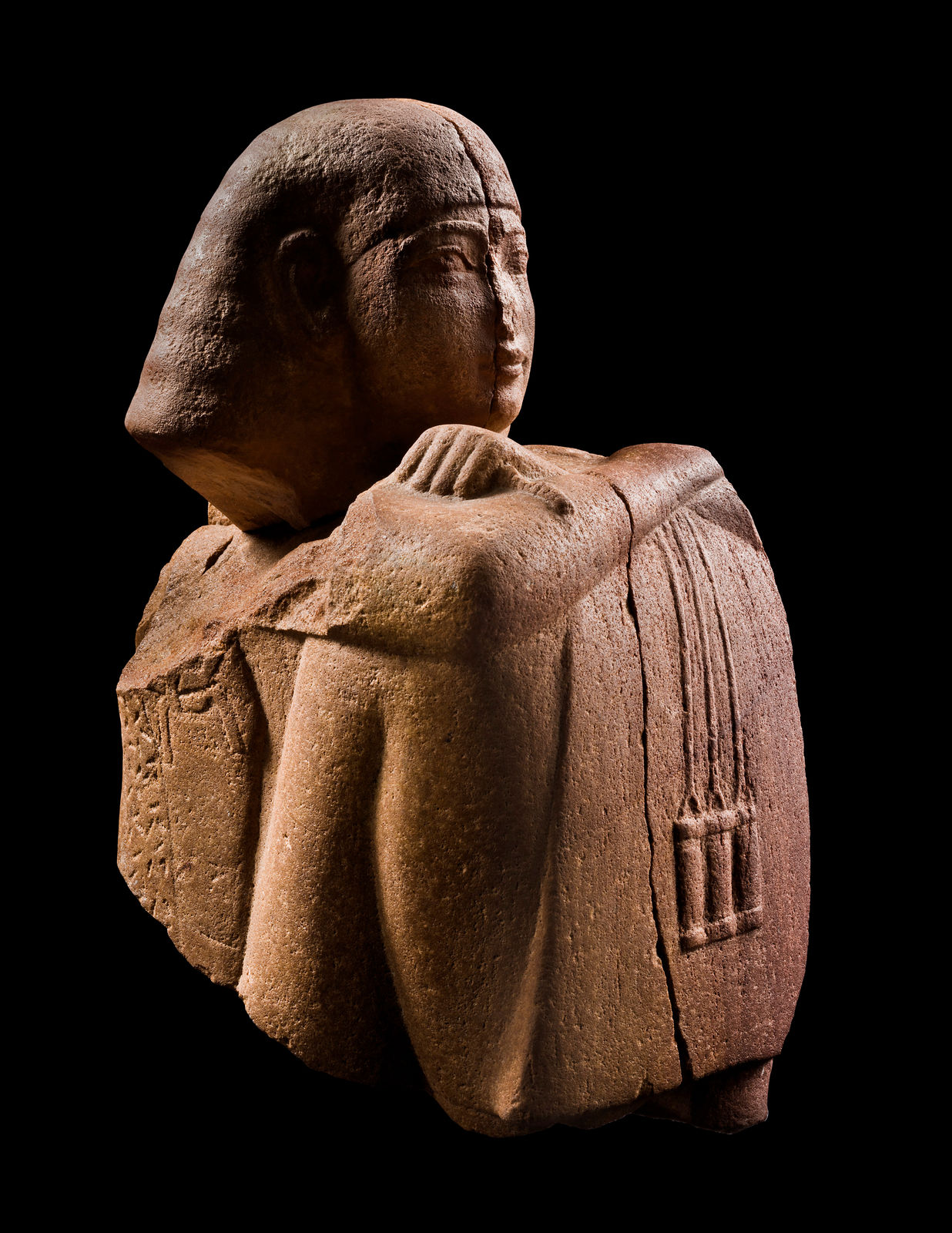 Statue of a priest, possibly the Priest of Min, Yuya, Father of Queen Tiy, Egyptian, New Kingdom, 18th Dynasty, Reign of Amenhotep III, 1391-1353 B.C.