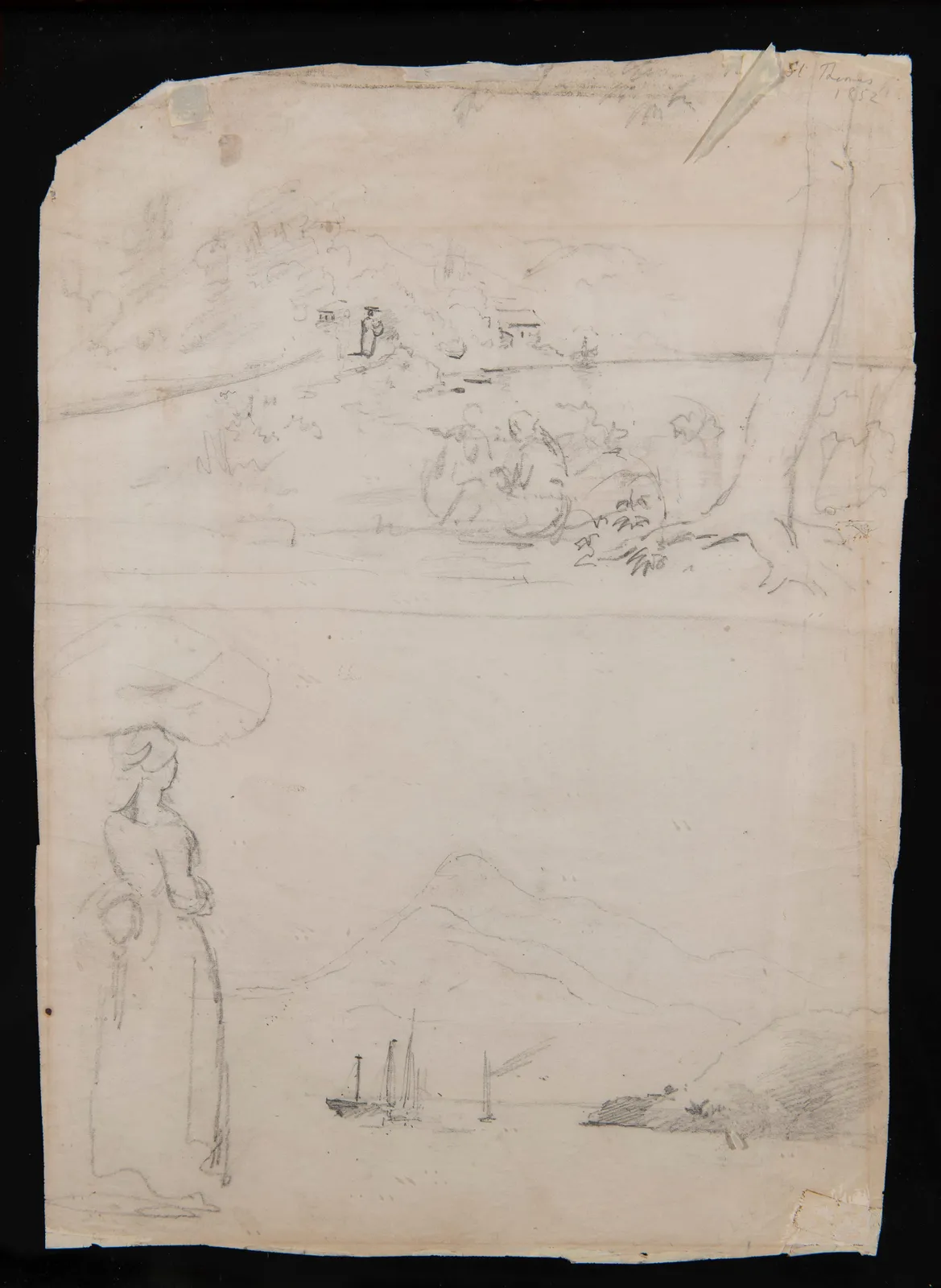 Camille Pissarro, Etudes, 1852