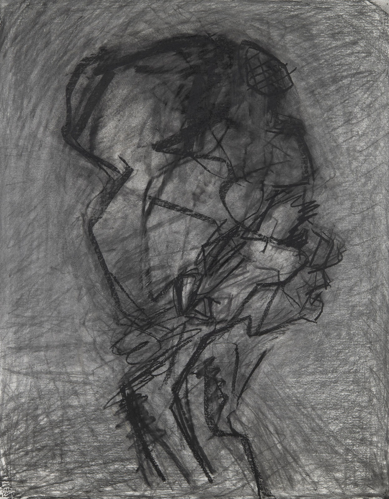 Frank Auerbach, Head of Julia, profile, 1989