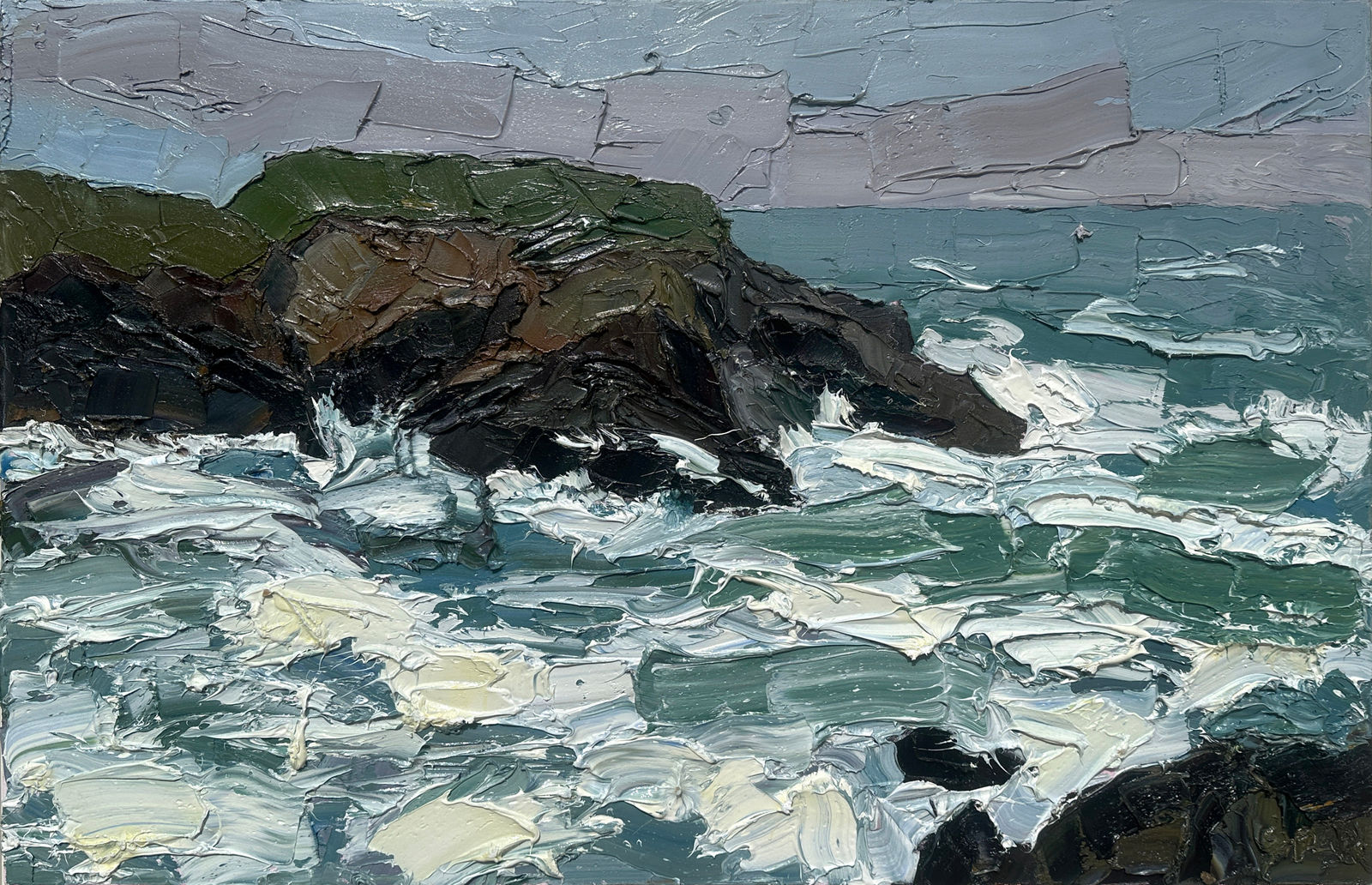 Emily Faludy, Winter Sea, Treyarnon Bay
