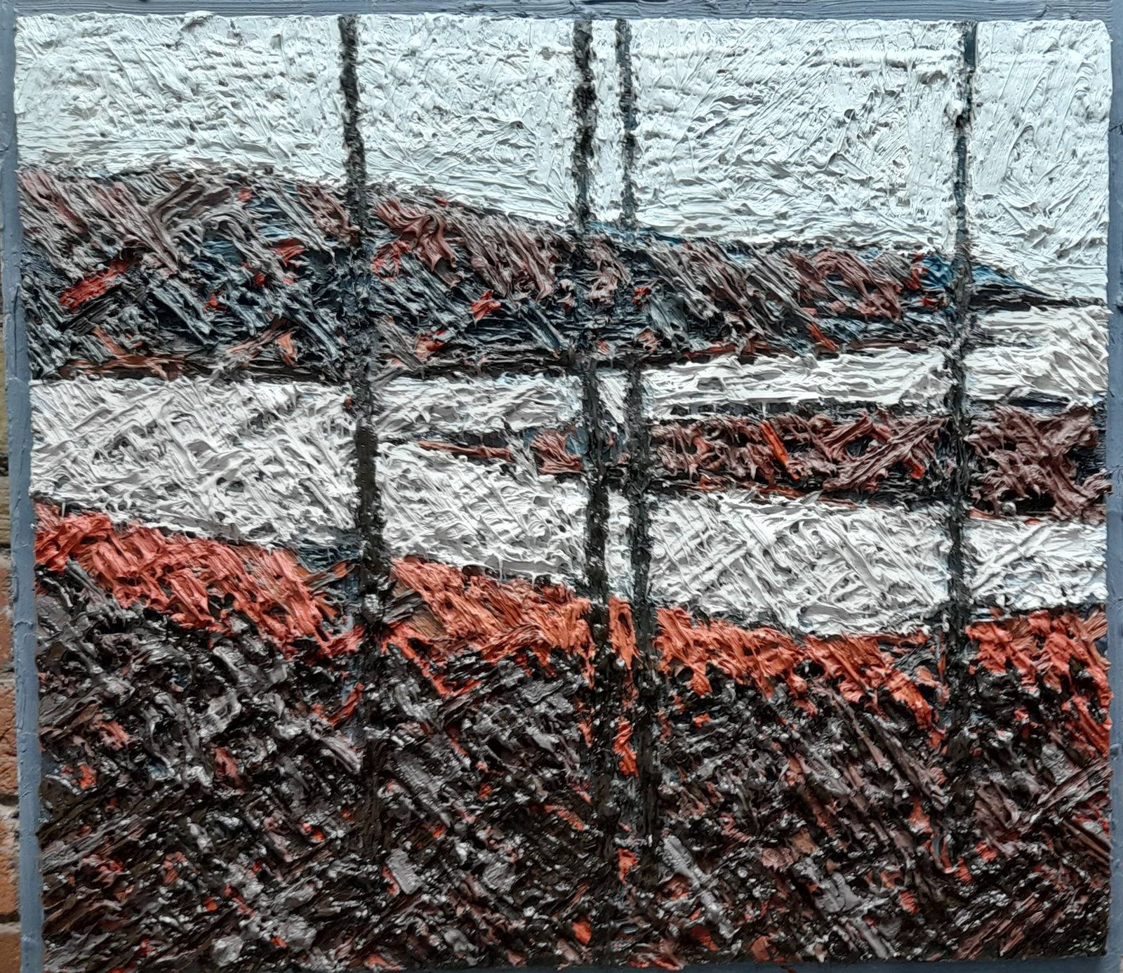 Jake Attree, Four Trees by the Water (Horizontal)