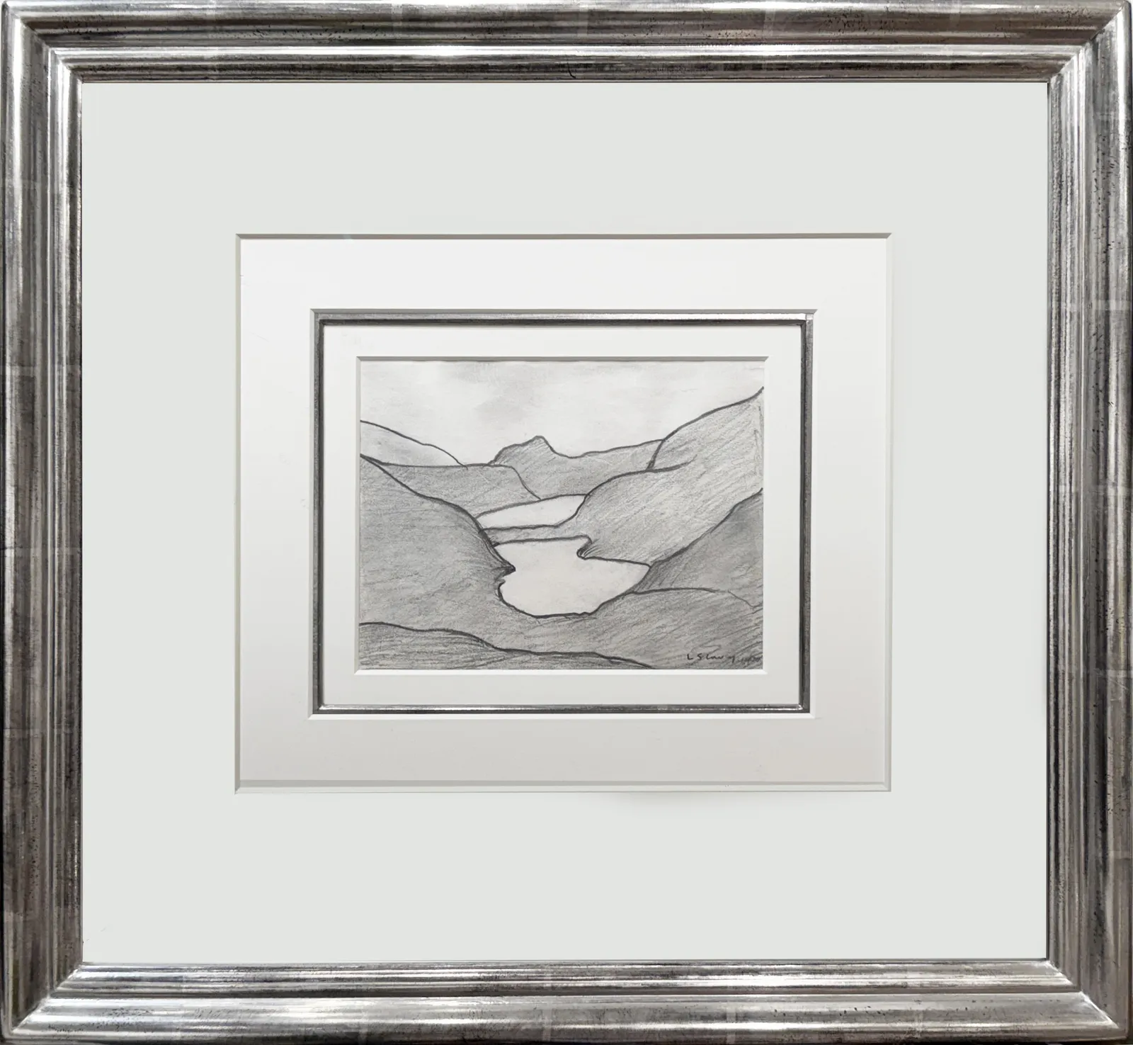 L.S Lowry, Lake Scene - Buttermere, 1960