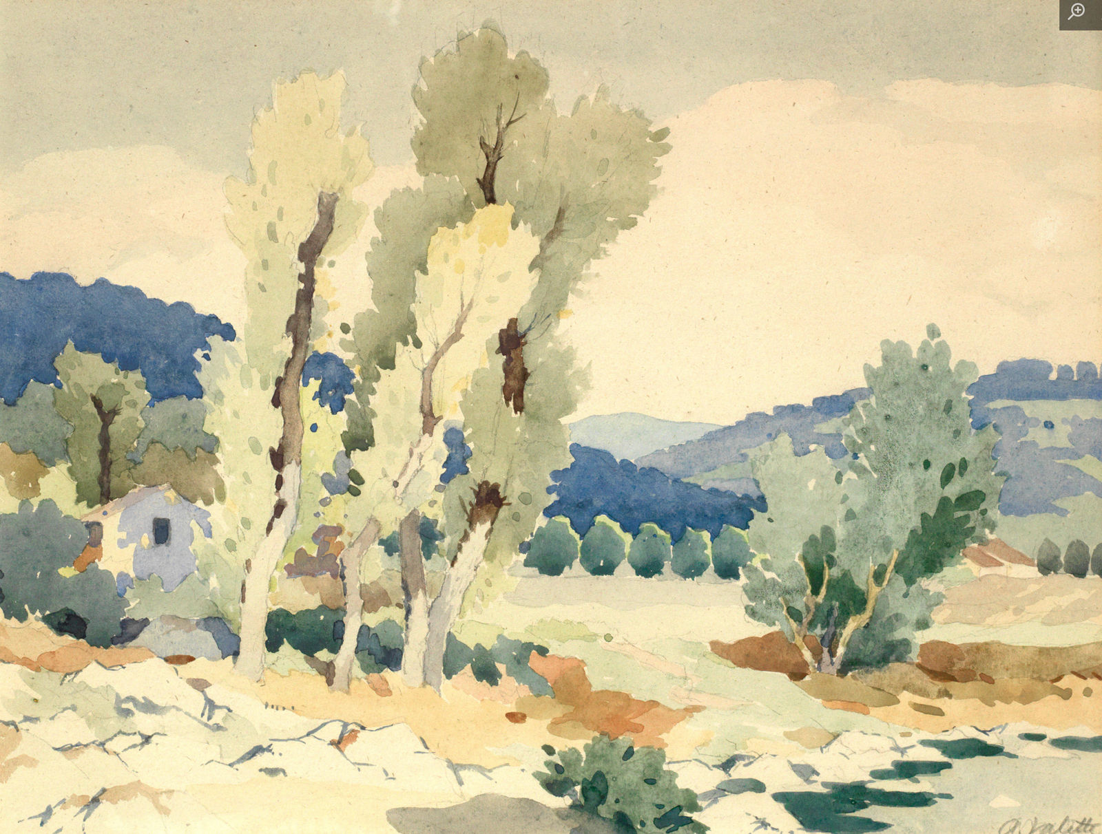 Pierre Adolphe Valette, French Landscape , 1876-1942