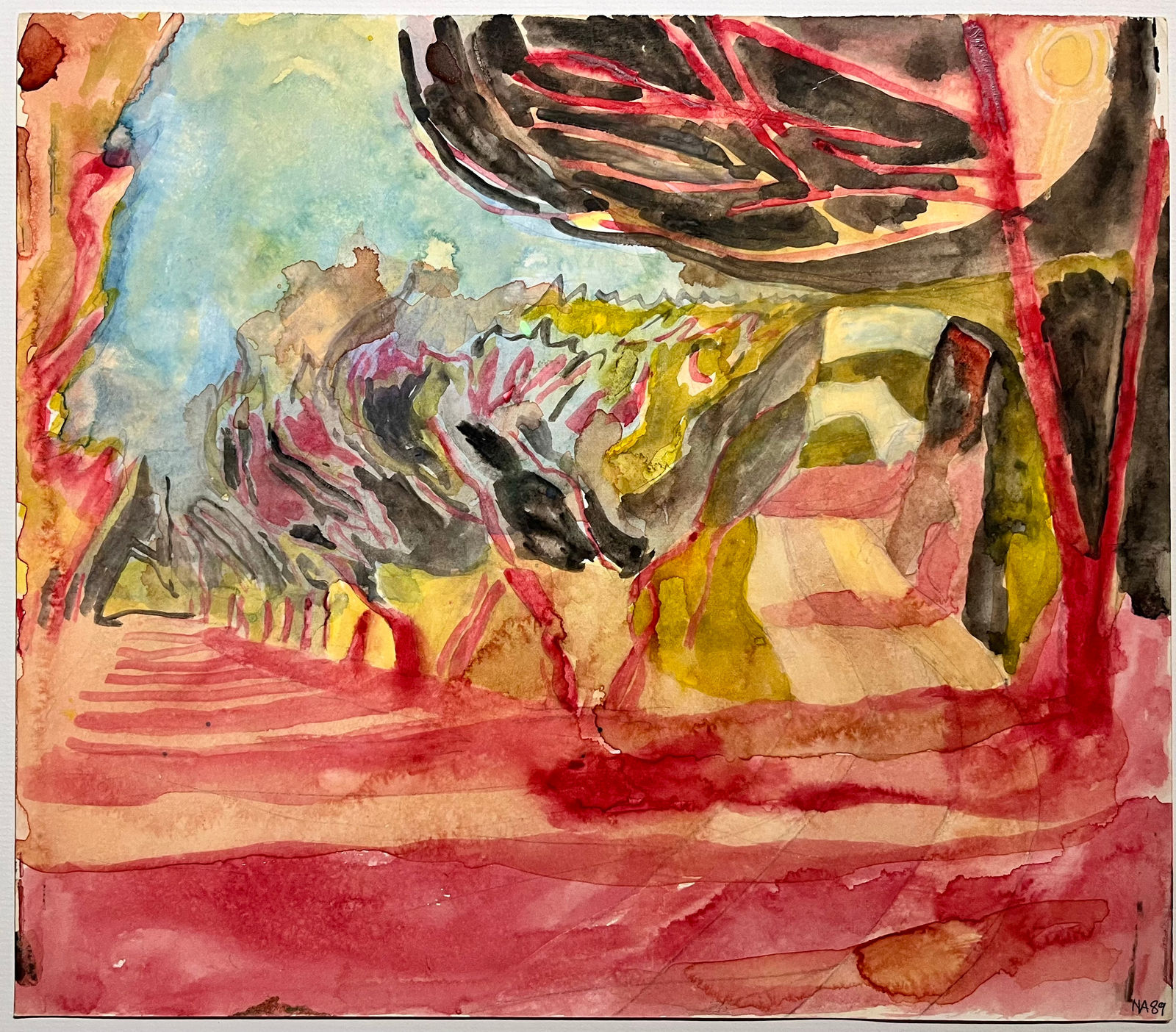 Norman Adams RA, Olive Trees, Provence II, 1989