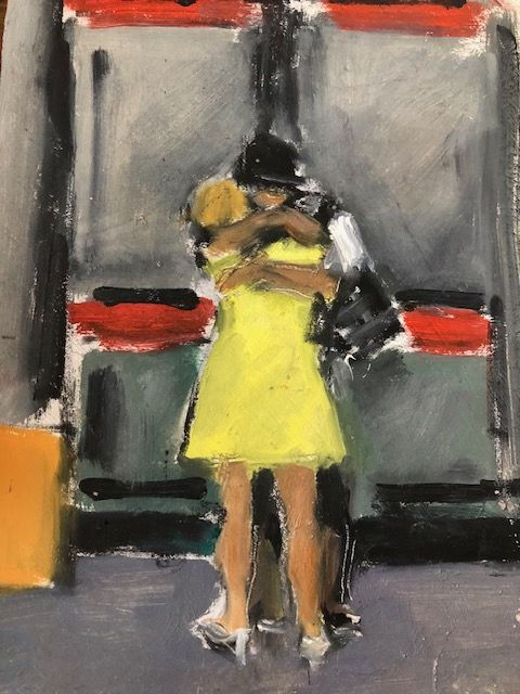 Ghislaine Howard, From ‘Embracing Manchester’: Woman in a Yellow Dress